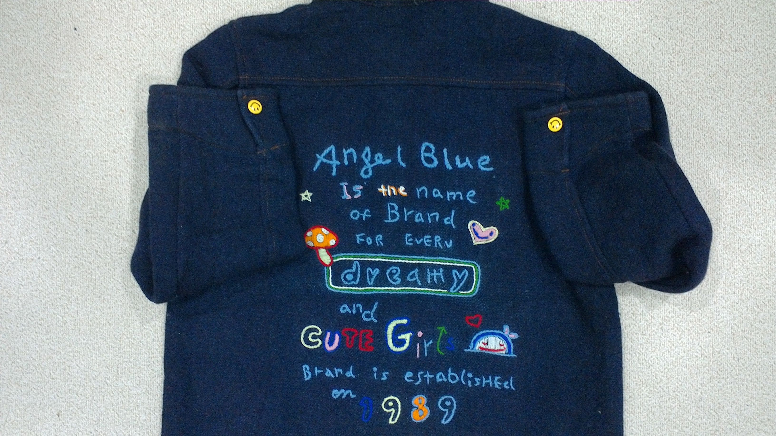 Hysteric Glamour 1990s Angel Blue - Embroidery Pop Denim Jacket Size US M / EU 48-50 / 2 - 7 Thumbnail