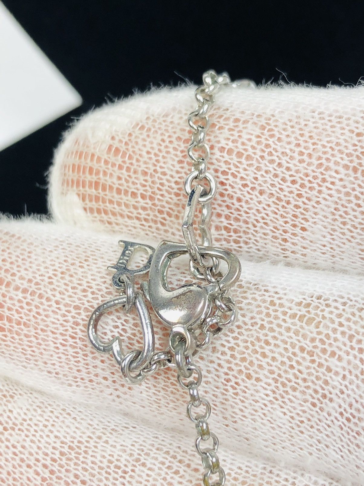 Dior Dior encrusted D necklace Size ONE SIZE - 4 Thumbnail