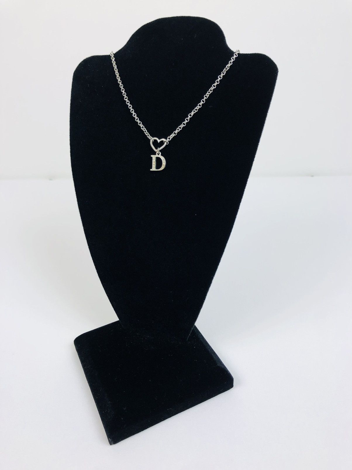 Dior Dior encrusted D necklace Size ONE SIZE - 1 Thumbnail