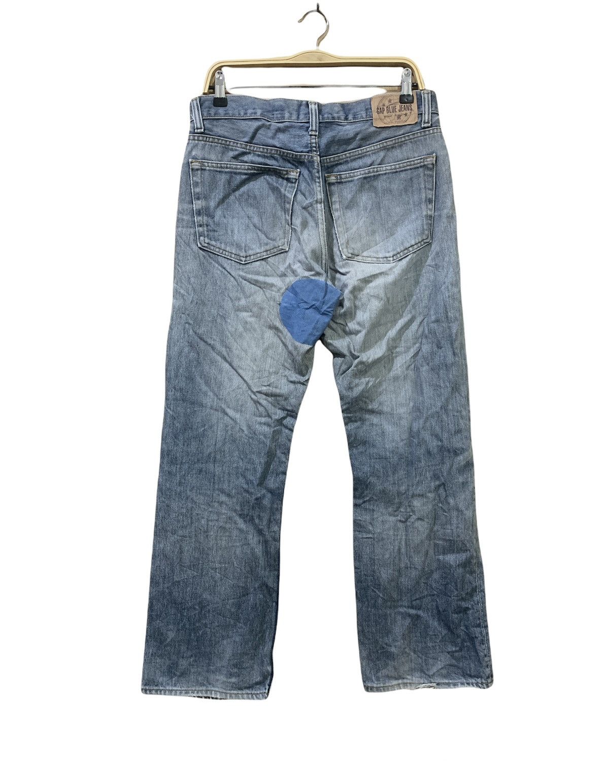 Gap GAP BLUE Vintage 90s Boot Fit Distress Stonewash Denim Jean Size US 33 - 2 Thumbnail