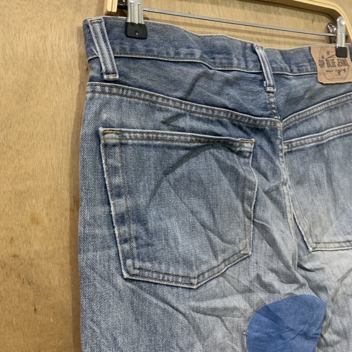 Gap GAP BLUE Vintage 90s Boot Fit Distress Stonewash Denim Jean Size US 33 - 12 Thumbnail