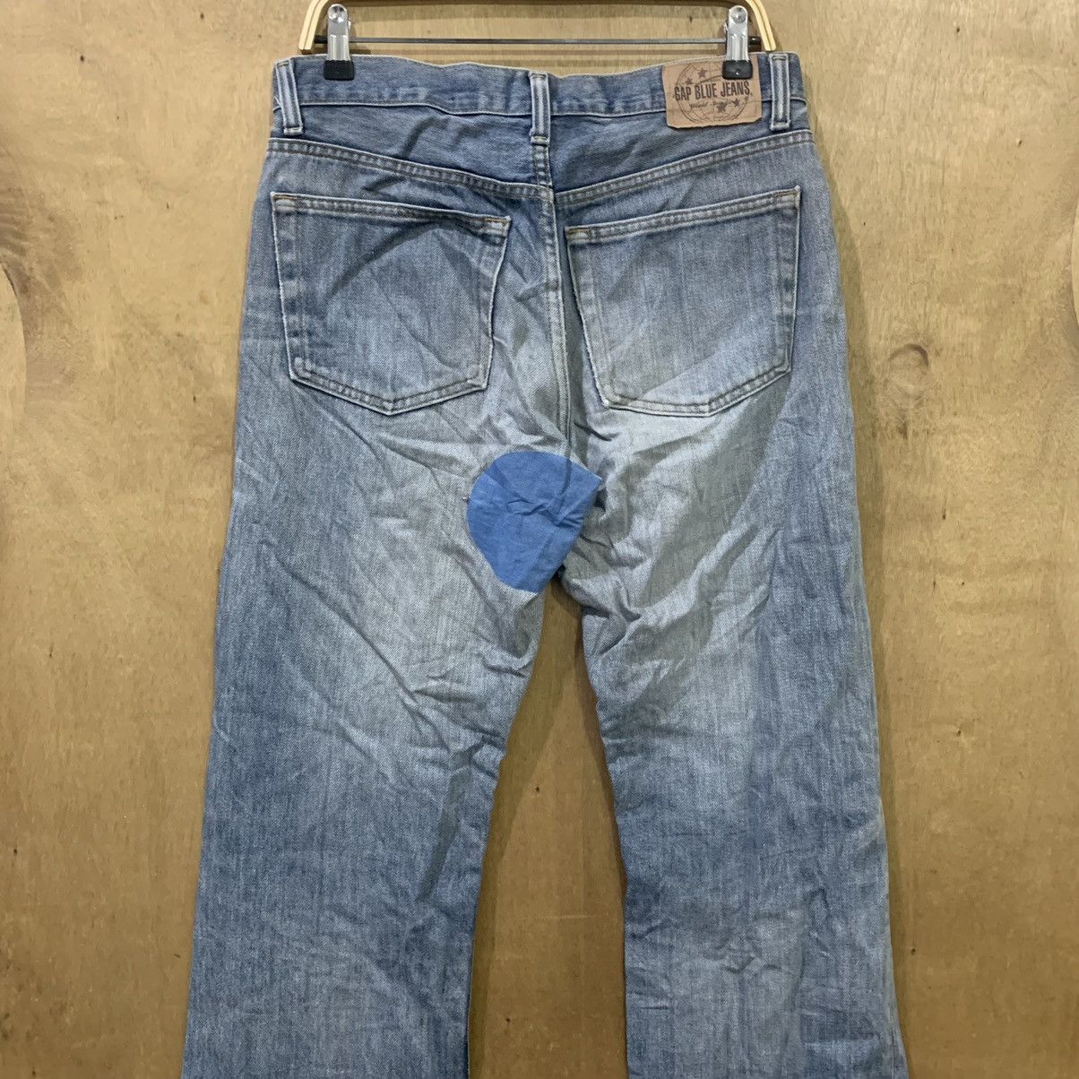 Gap GAP BLUE Vintage 90s Boot Fit Distress Stonewash Denim Jean Size US 33 - 10 Thumbnail