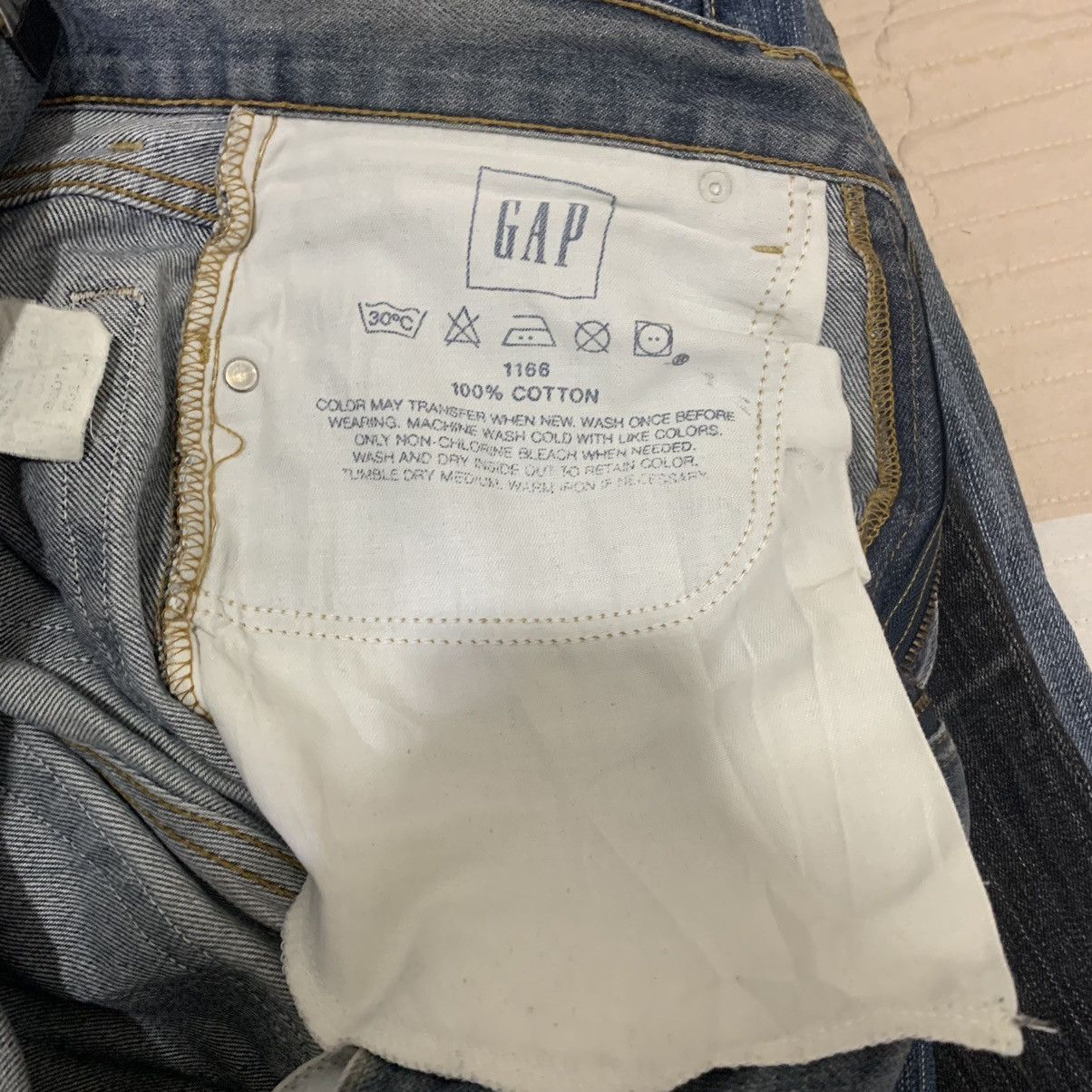 Gap GAP BLUE Vintage 90s Boot Fit Distress Stonewash Denim Jean Size US 33 - 19 Thumbnail
