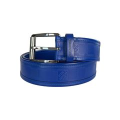 Louis Vuitton LV Navy Leather Belt (Size 40) (ORIGINALLY OWNED BY THE GAME)  — Roots