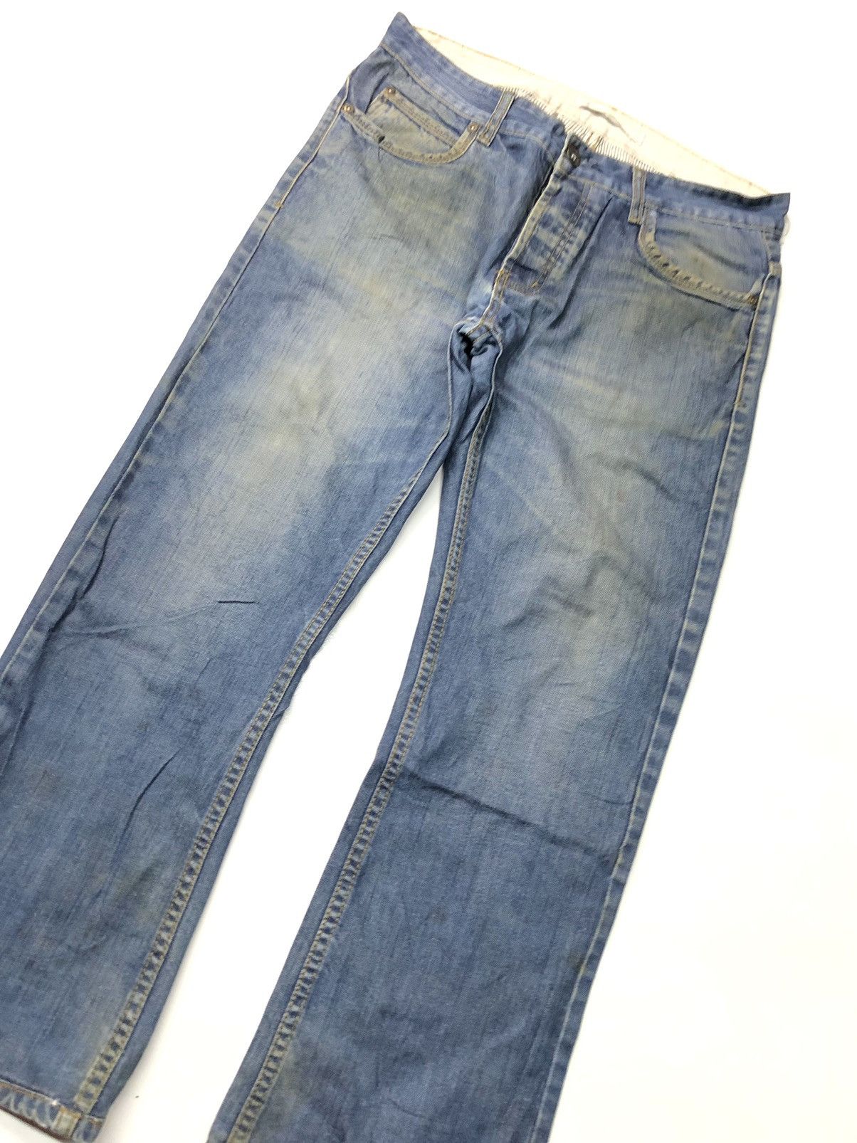 Swissgear SWISS GEAR BY WENGER DISSTRESSED BLUE WASH DENIM Size US 32 / EU 48 - 4 Thumbnail