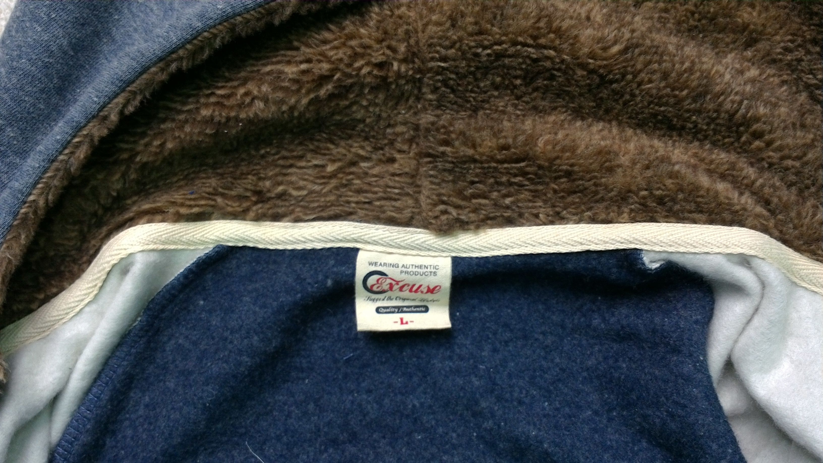 Japanese Brand EXCUSE HOODIES JACKET Size US L / EU 52-54 / 3 - 5 Thumbnail
