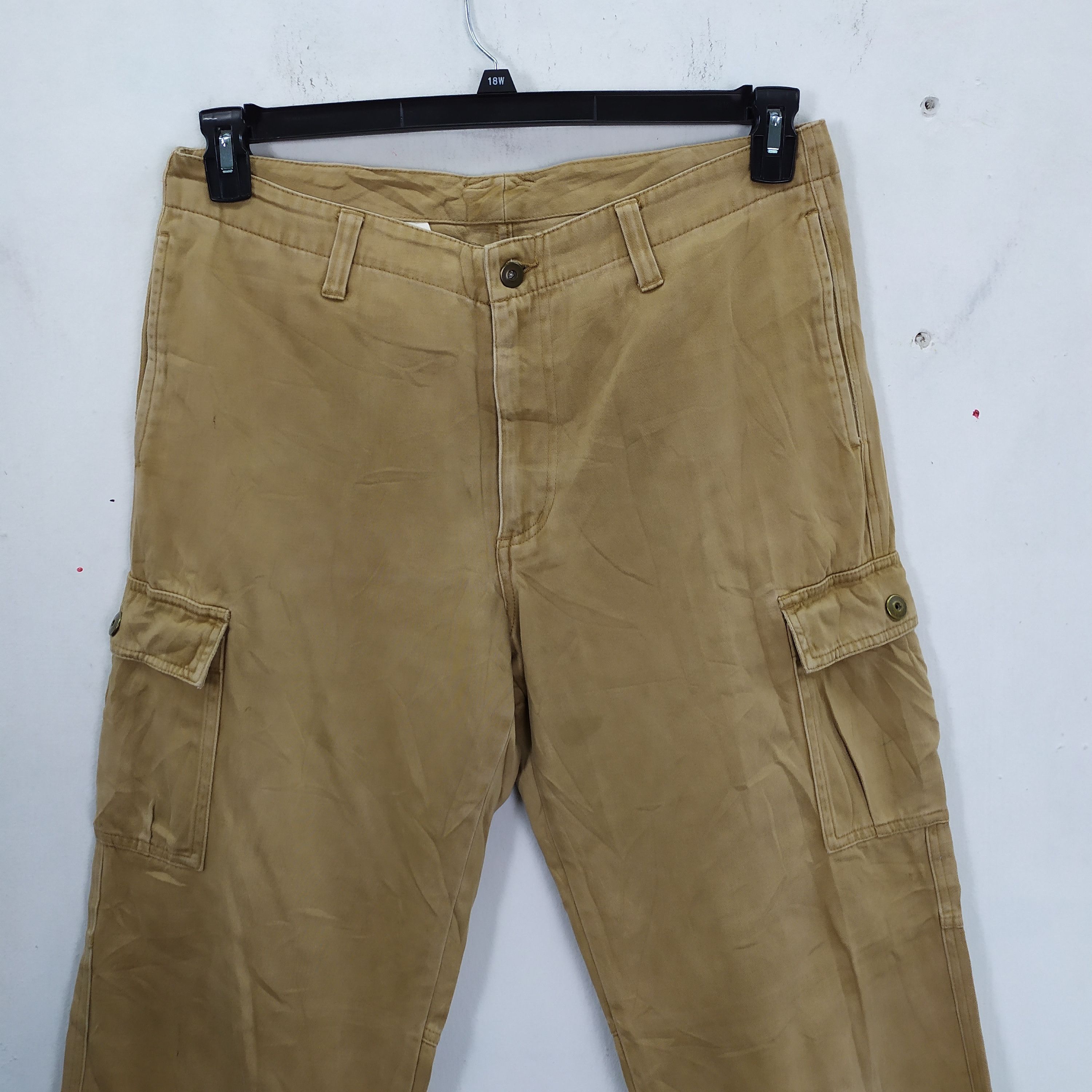 Japanese Brand × Vintage VINTAGE BAGGY CARGO PANTS Size US 34 / EU 50 - 4 Thumbnail
