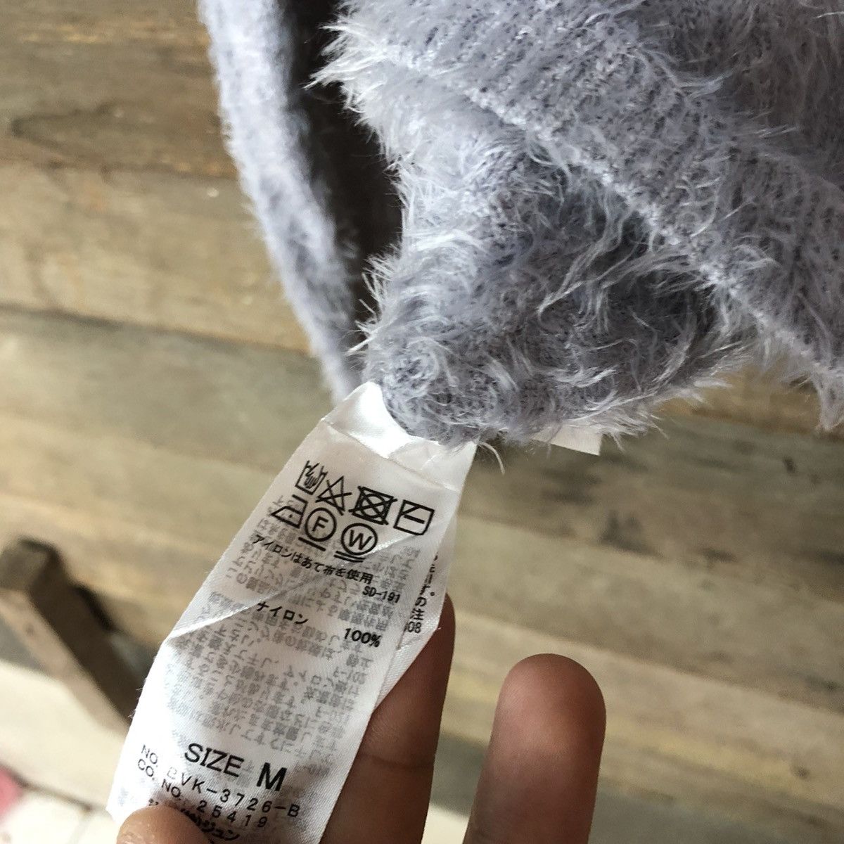 Homespun Knitwear Japan Light Purple Mohair shaggy fur cardigan Knitwear#c1072 Size US M / EU 48-50 / 2 - 11 Thumbnail