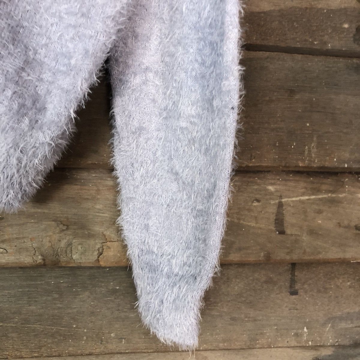 Homespun Knitwear Japan Light Purple Mohair shaggy fur cardigan Knitwear#c1072 Size US M / EU 48-50 / 2 - 4 Thumbnail