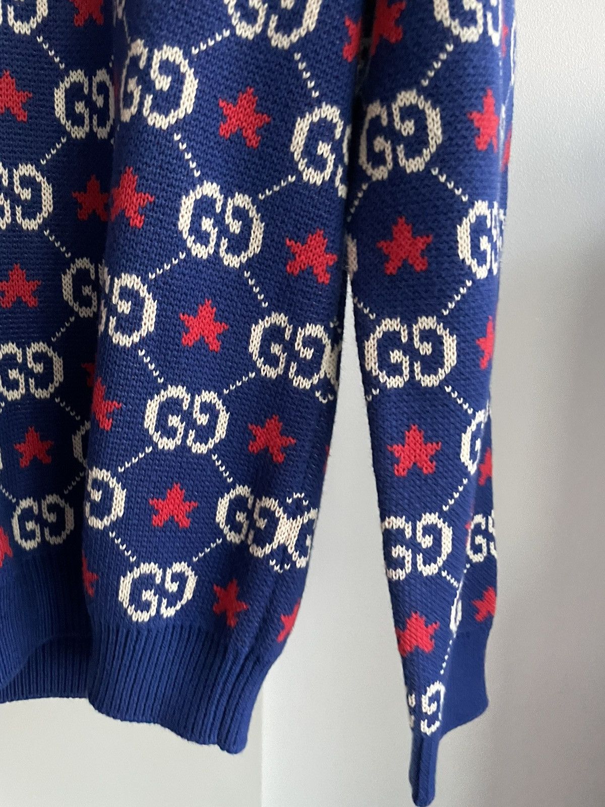 Gucci $2,500 Value NEW Rare Runway Brand NEW GG Logo Star Sweater Size US L / EU 52-54 / 3 - 24 Thumbnail