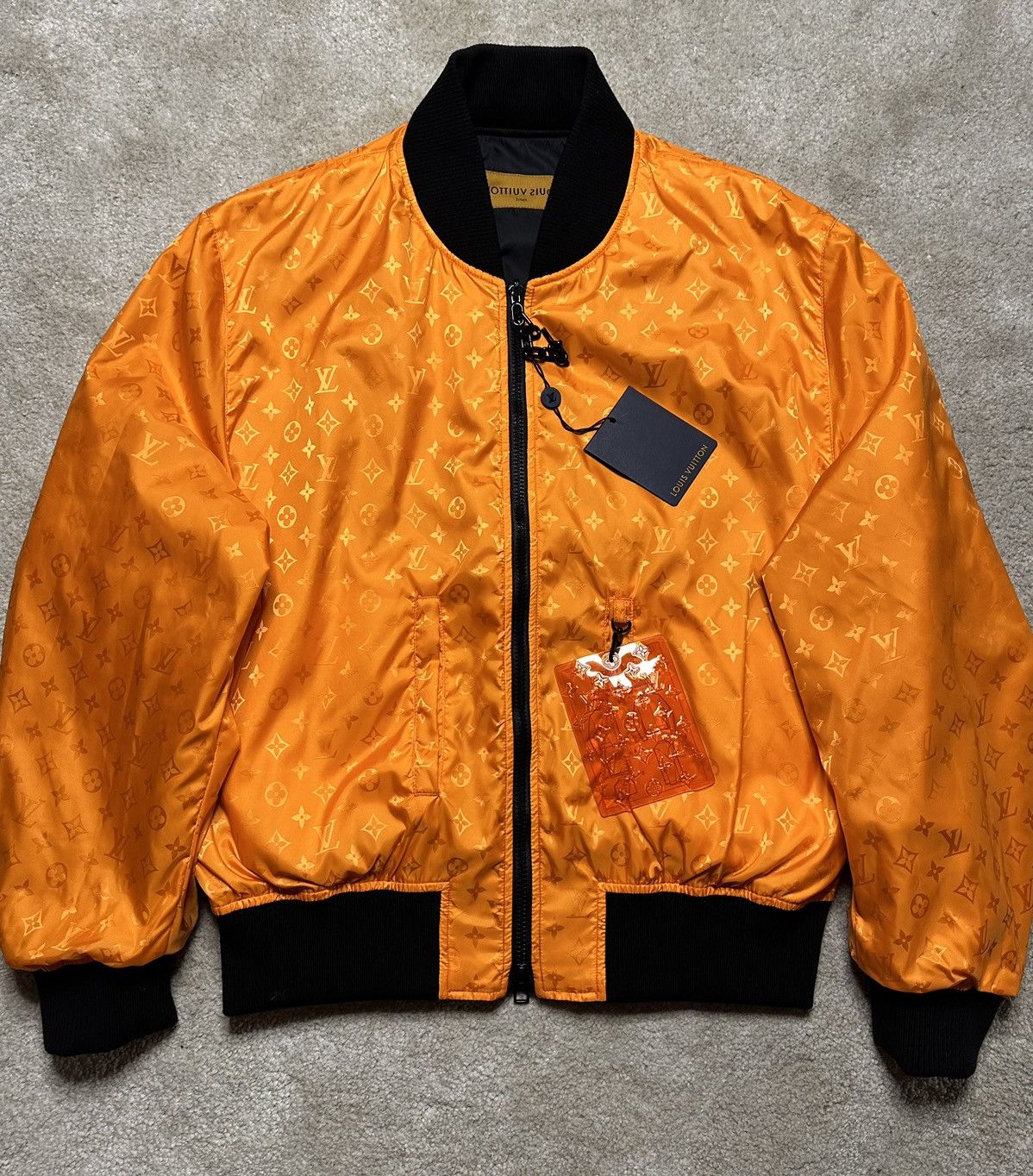 Louis Vuitton RARE Louis Vuitton Virgil abloh Mix Gradient Leather Bomber