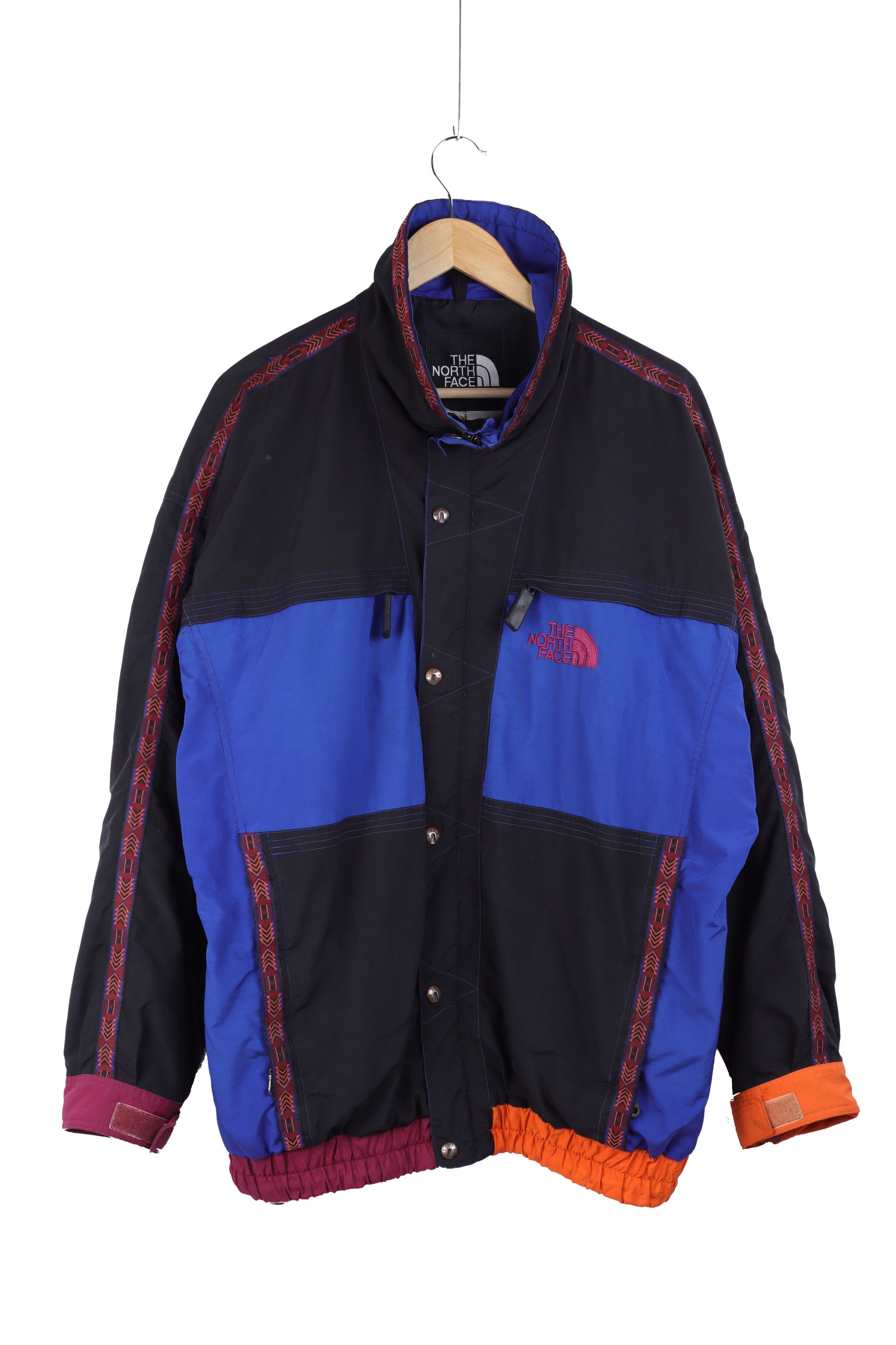 The North Face × Vintage Vintage 1992 The North Face Aztec Windbreaker Jacket Size US L / EU 52-54 / 3 - 1 Thumbnail
