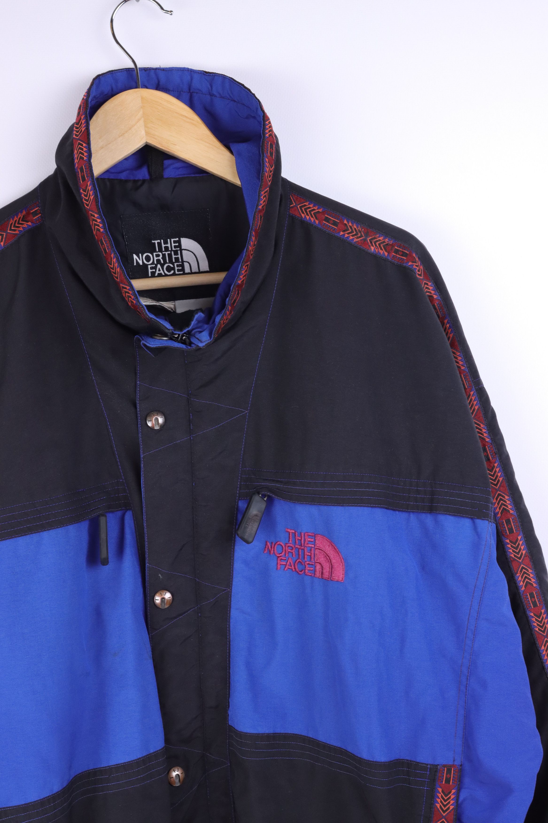 The North Face × Vintage Vintage 1992 The North Face Aztec Windbreaker Jacket Size US L / EU 52-54 / 3 - 2 Thumbnail