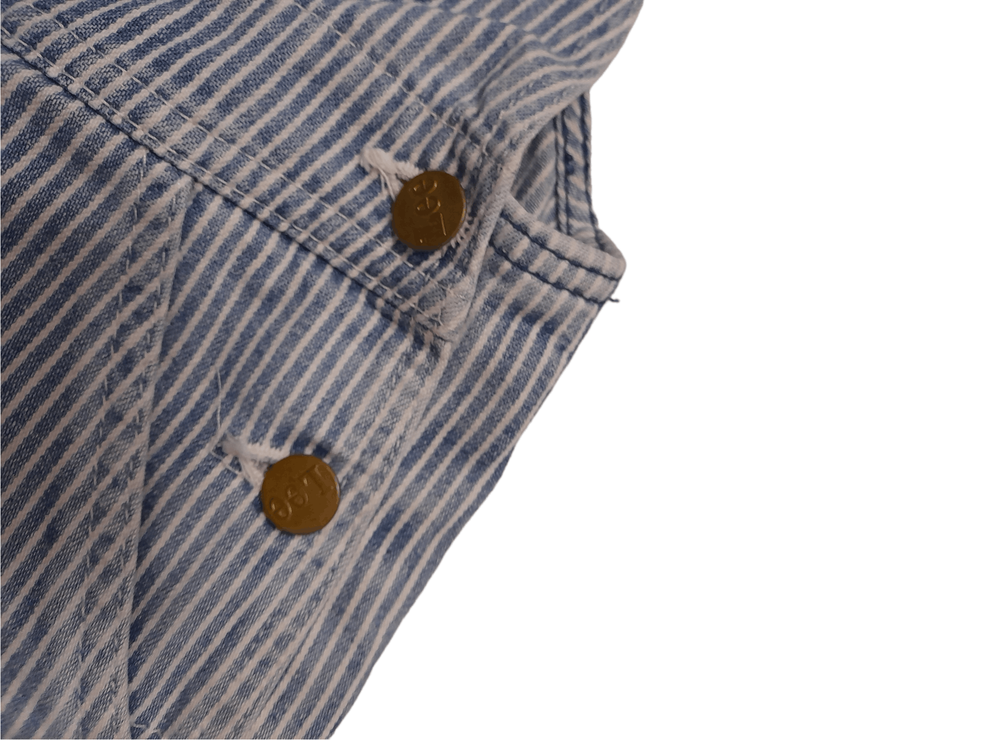Lee LEE Hickory Denim Overalls (E116) Size US 31 - 7 Thumbnail