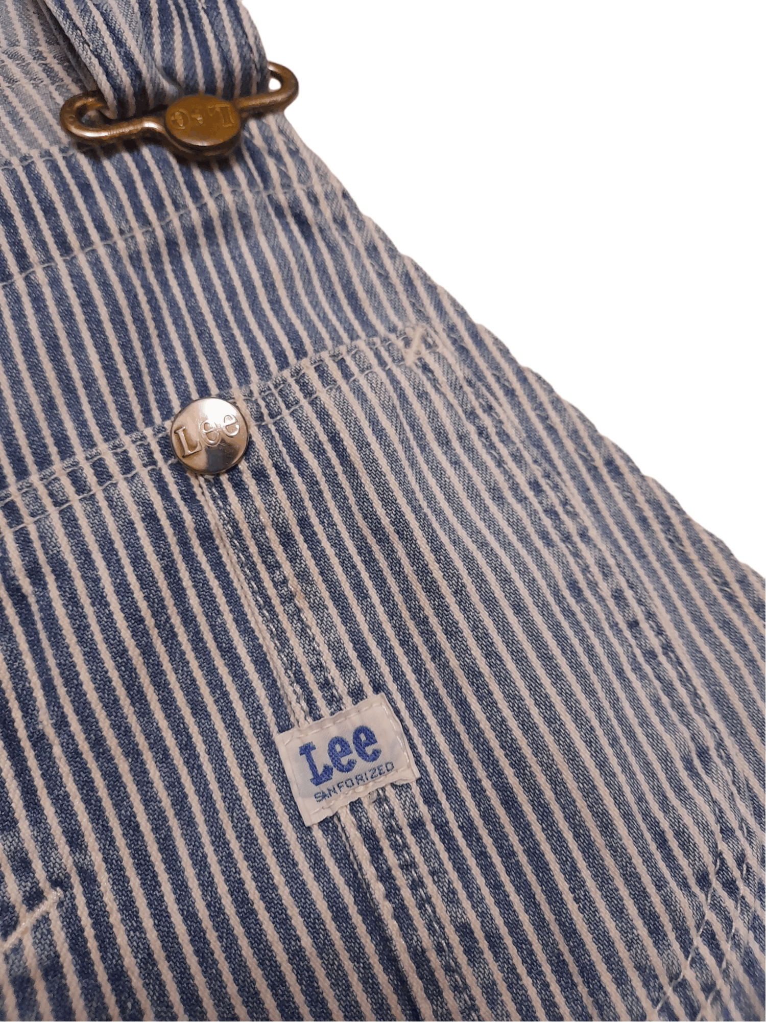 Lee LEE Hickory Denim Overalls (E116) Size US 31 - 5 Thumbnail