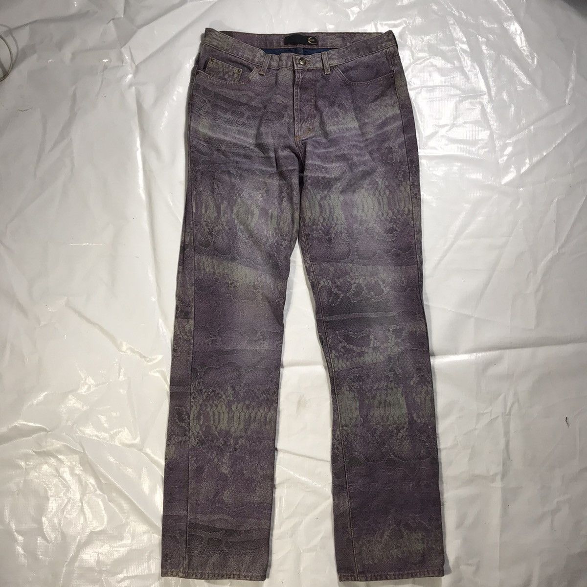 Just Cavalli - 00’s Snake Printed Denim Jeans