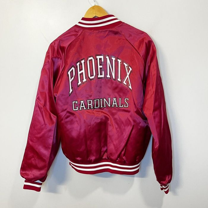 Vintage Chalk Line NFL PHOENIX Cardinals Satin Bomber Snap Jacket | Grailed