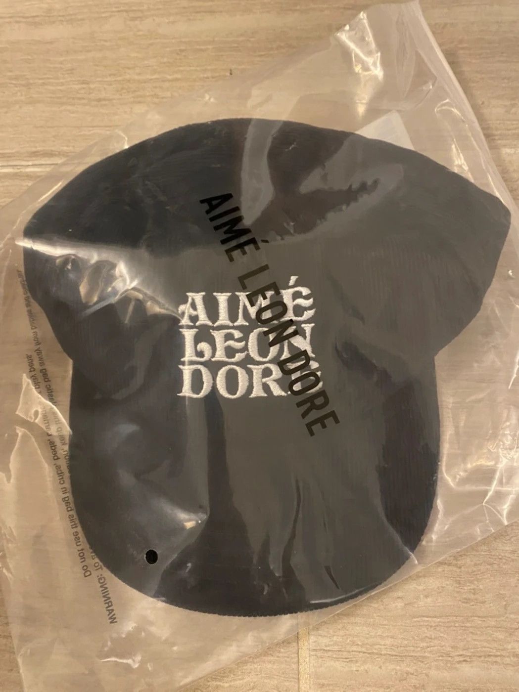 Aime Leon Dore Aime Leon Dore Corduroy 60s Logo Hat Jet Black Size ONE SIZE - 3 Thumbnail