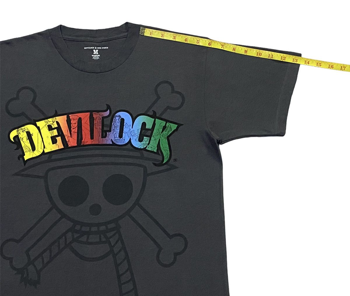 Anime × Devilock × One Piece Devilock x One Piece Collaboration Anime Big Print T-Shirt Size US M / EU 48-50 / 2 - 8 Thumbnail