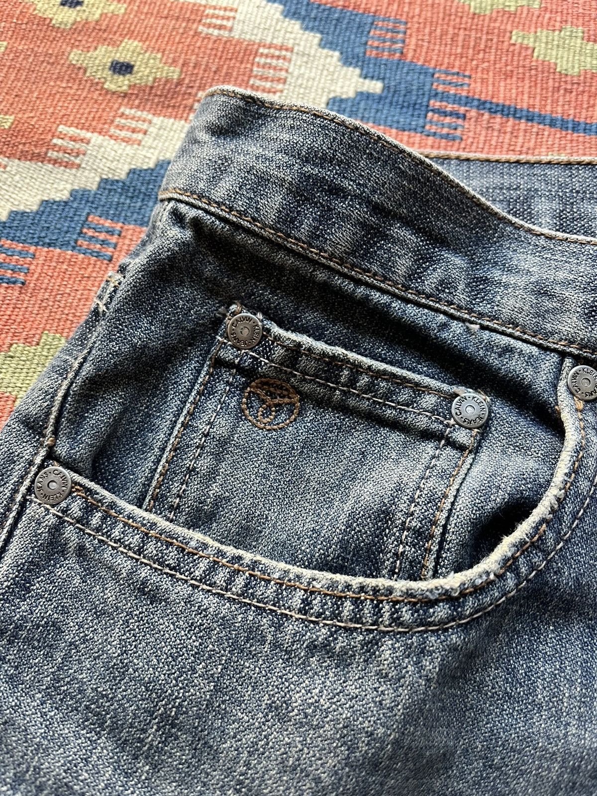 Japanese Brand Vintage bootcut mud wash denim flare Size US 32 / EU 48 - 5 Thumbnail