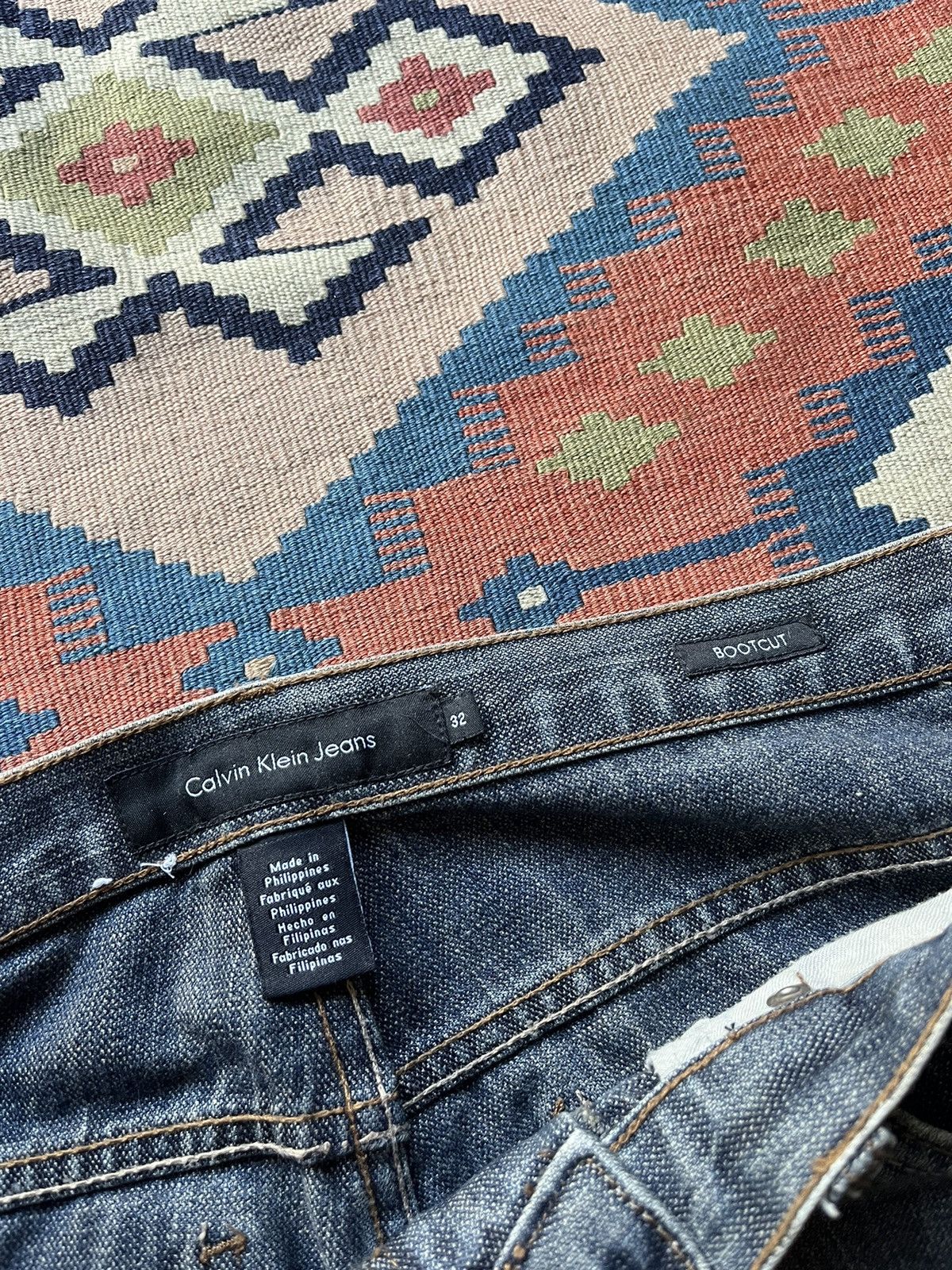 Japanese Brand Vintage bootcut mud wash denim flare Size US 32 / EU 48 - 4 Thumbnail