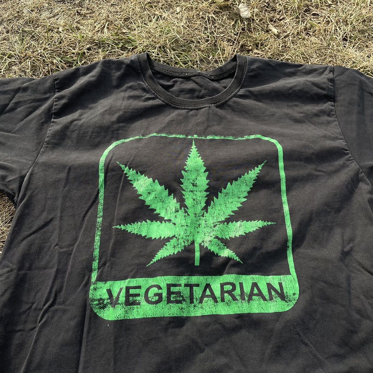 Band Tees × Gildan × Vintage Vintage 90s Weed Rasta Drugs Tee Smoke Dope Cannabis y2k Size US L / EU 52-54 / 3 - 4 Thumbnail