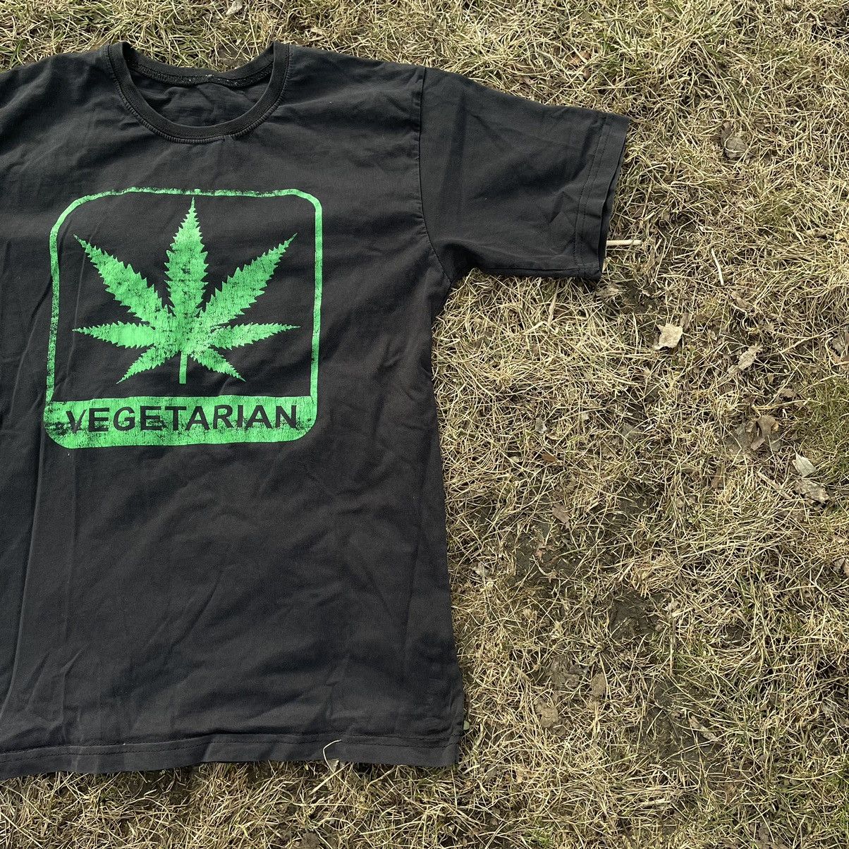 Band Tees × Gildan × Vintage Vintage 90s Weed Rasta Drugs Tee Smoke Dope Cannabis y2k Size US L / EU 52-54 / 3 - 2 Thumbnail