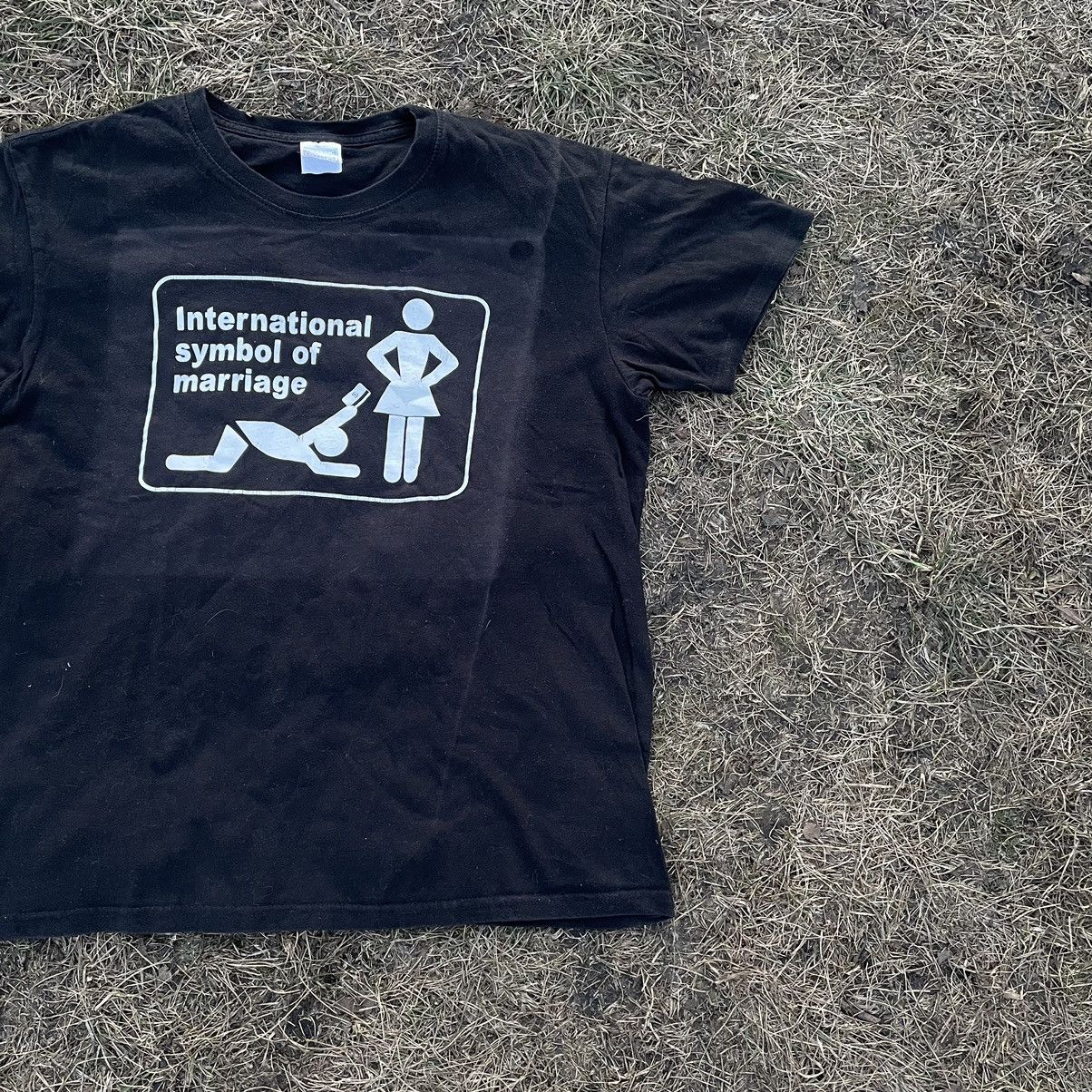 Band Tees Vintage Y2K ADULT “ Symbol Marriage Funny “ Buymypiece Tee Size US L / EU 52-54 / 3 - 2 Thumbnail