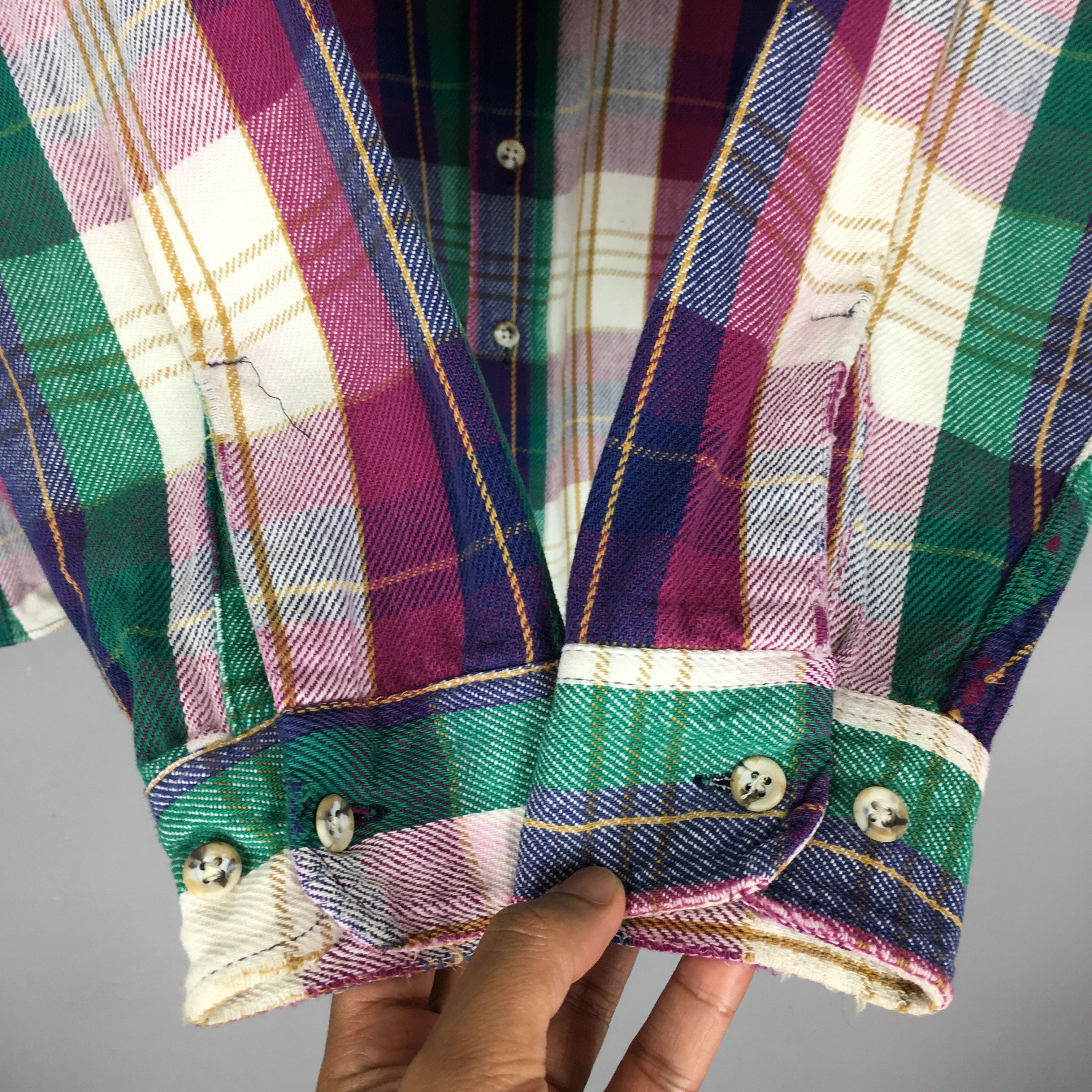 Flannel × St. Johns Bay × Vintage Vintage St Johns Bay Plaid Checkered Flannel Shirt Size L Size US L / EU 52-54 / 3 - 6 Thumbnail