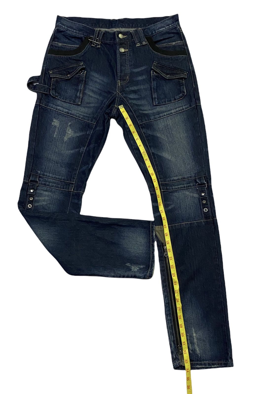 Japanese Brand × PPFM PPFM Design Distressed Denim Jeans Size US 33 - 8 Thumbnail