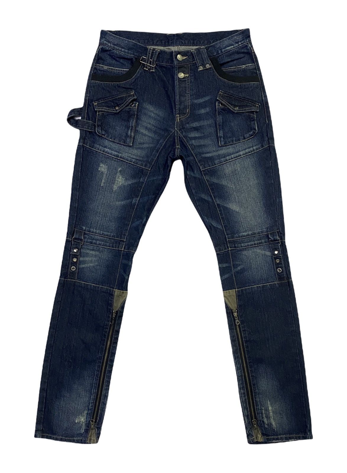 Japanese Brand × PPFM PPFM Design Distressed Denim Jeans Size US 33 - 2 Thumbnail