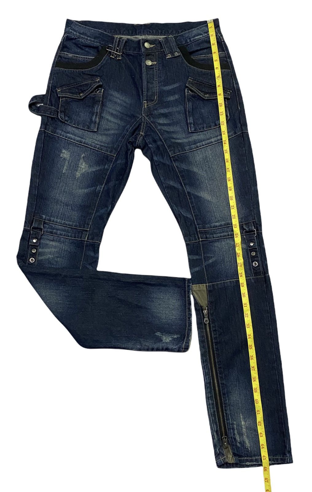 Japanese Brand × PPFM PPFM Design Distressed Denim Jeans Size US 33 - 7 Thumbnail