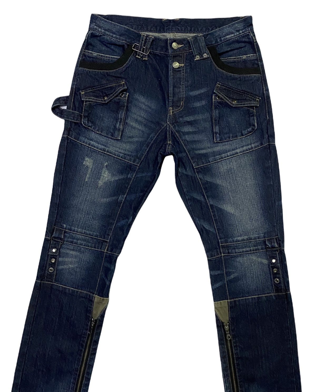 Japanese Brand × PPFM PPFM Design Distressed Denim Jeans Size US 33 - 23 Thumbnail