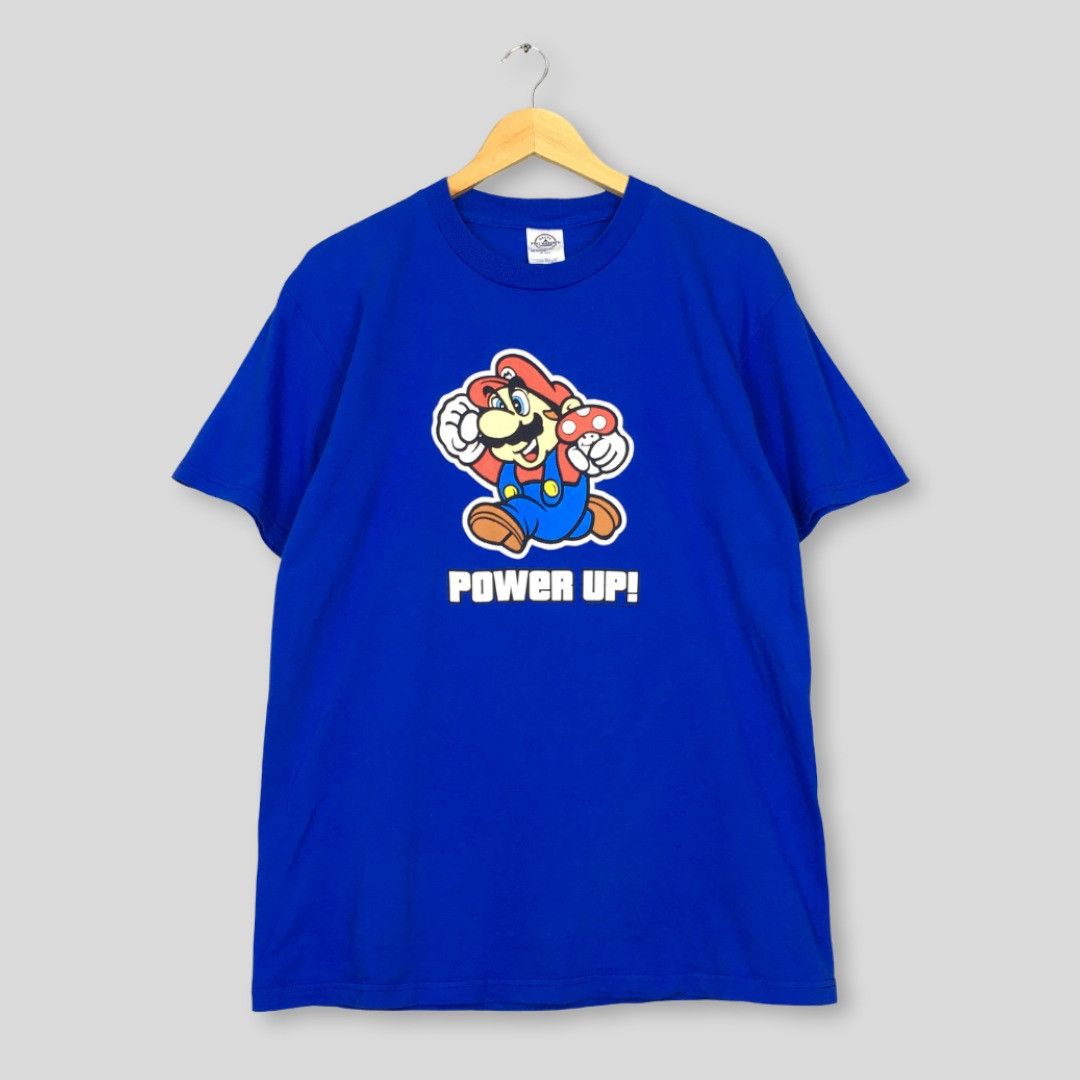 Nintendo × Vintage Vintage Super Mario Bros Nintendo Blue Tshirt Size M Size US M / EU 48-50 / 2 - 1 Thumbnail