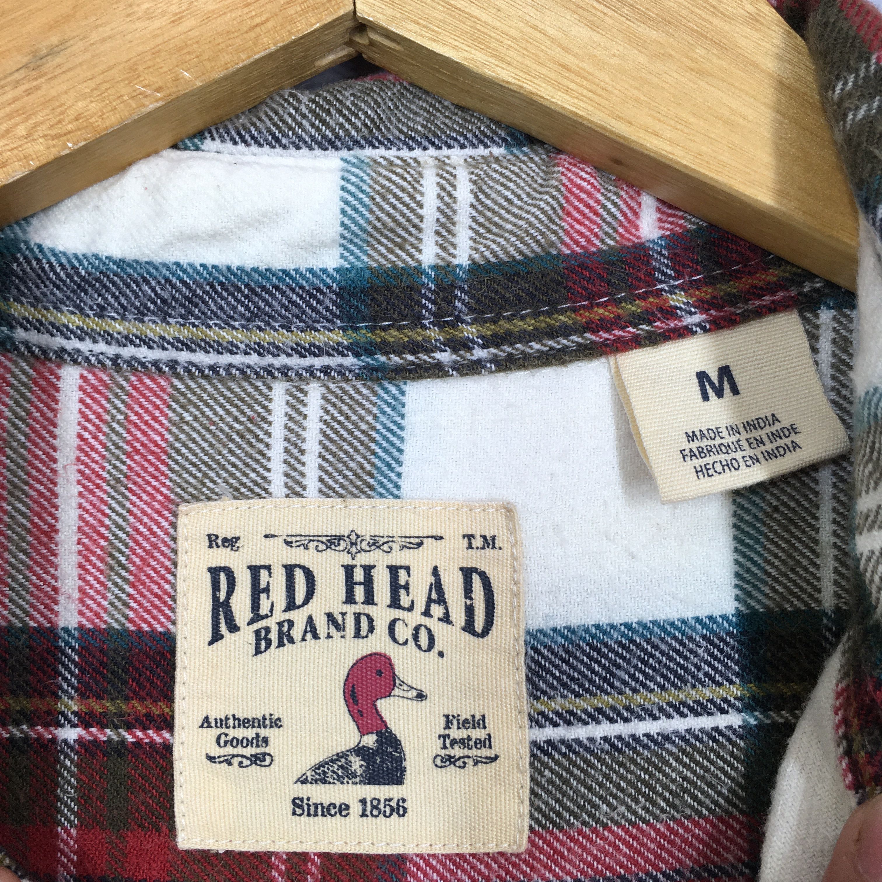Flannel × Redhead × Vintage Vintage Red Head Plaid Checkered Flannel Shirt Size M Size US M / EU 48-50 / 2 - 5 Thumbnail