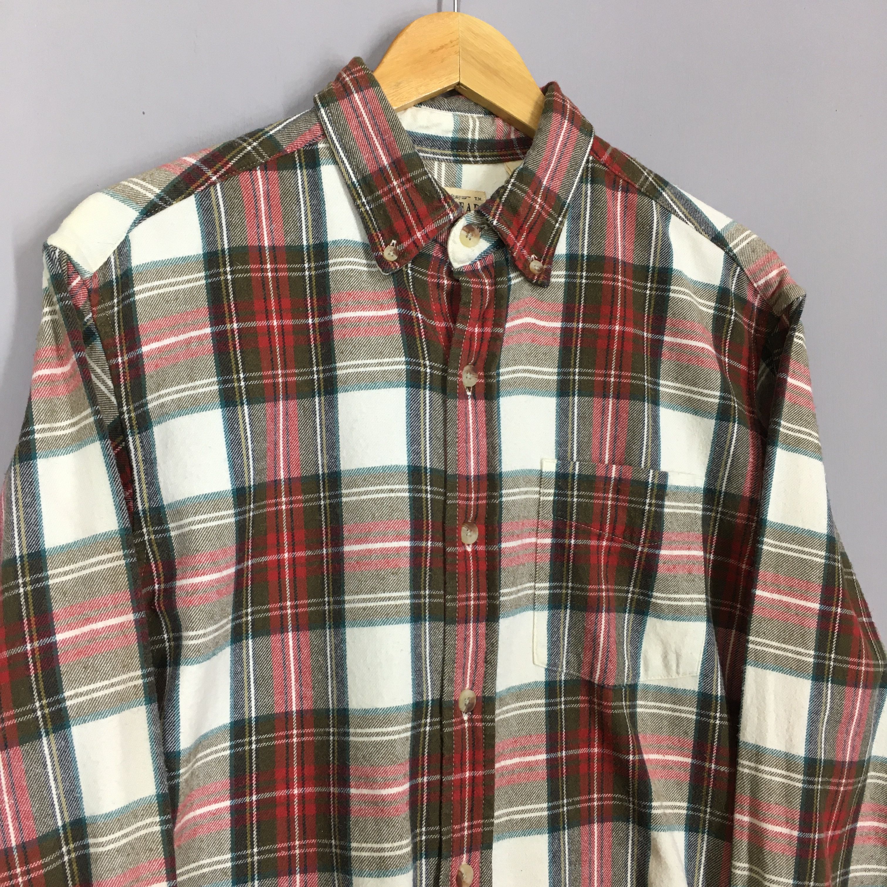 Flannel × Redhead × Vintage Vintage Red Head Plaid Checkered Flannel Shirt Size M Size US M / EU 48-50 / 2 - 3 Thumbnail