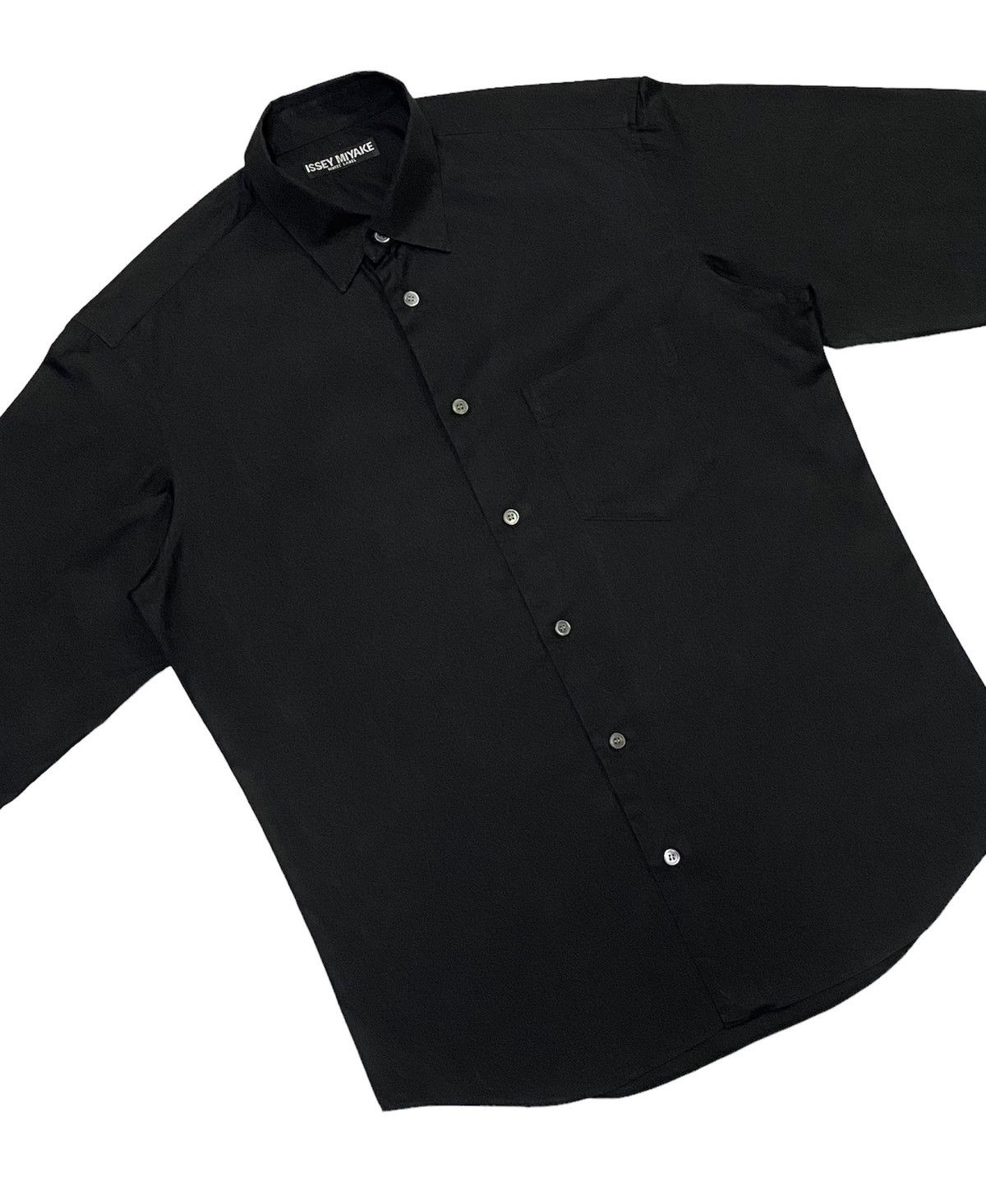 Issey Miyake × Japanese Brand × Tete Homme Issey Miyake Long Sleeve Shirt Button Ups Size US M / EU 48-50 / 2 - 17 Thumbnail