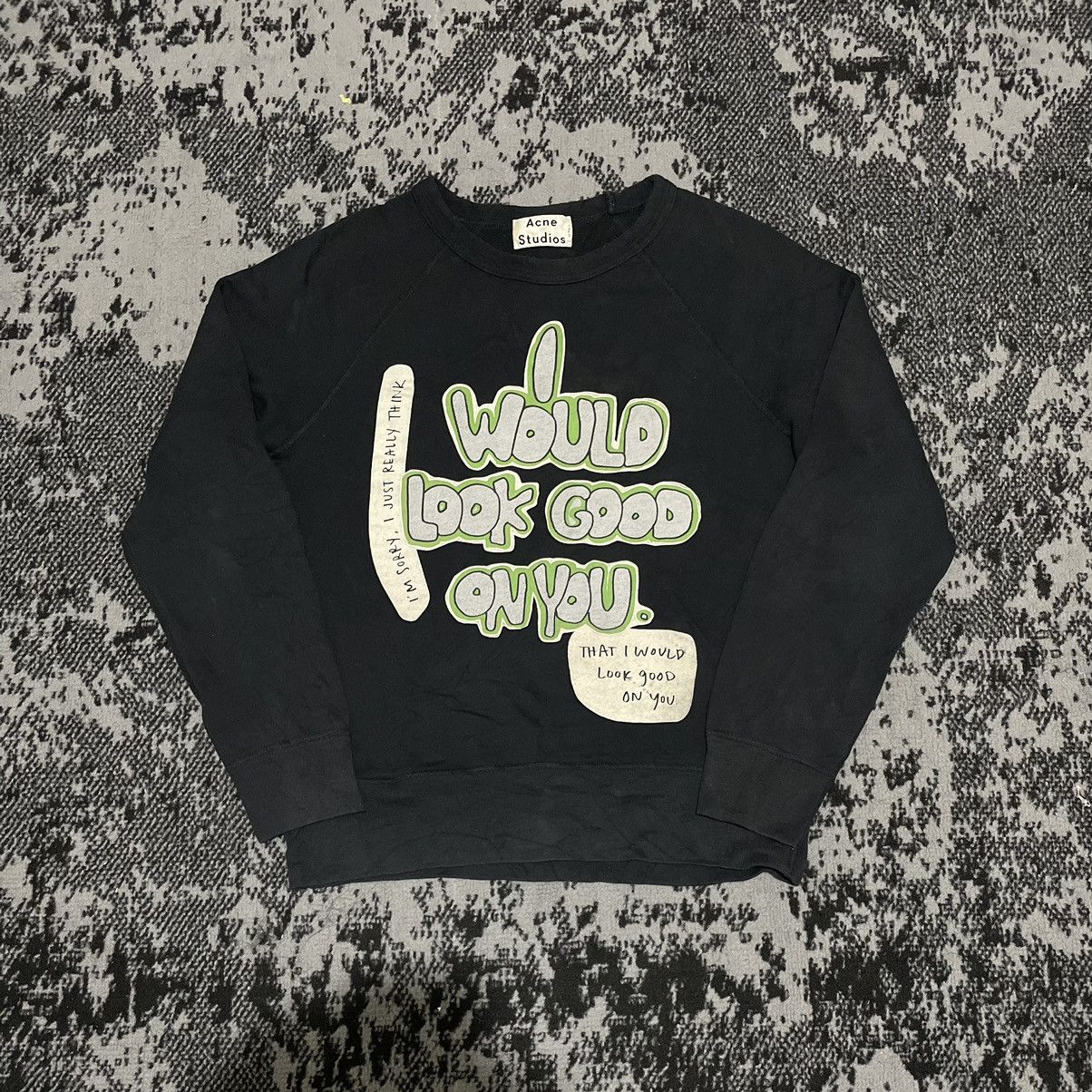 Acne Studios College Print AW14 sweatshirt | eBay
