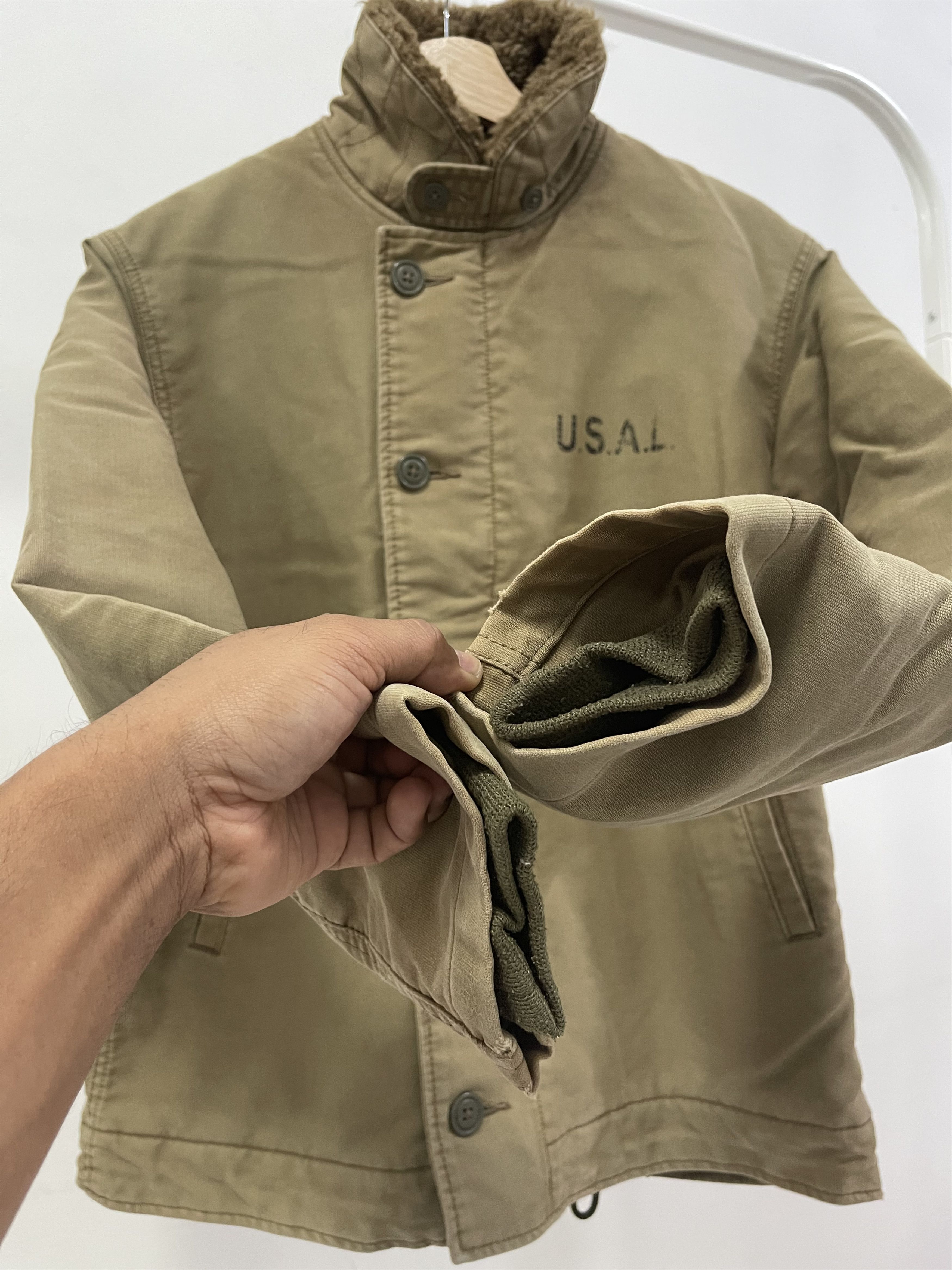 Alpha Industries Vintage Alpha Industries Lined Sherpa Jacket Size US S / EU 44-46 / 1 - 9 Thumbnail