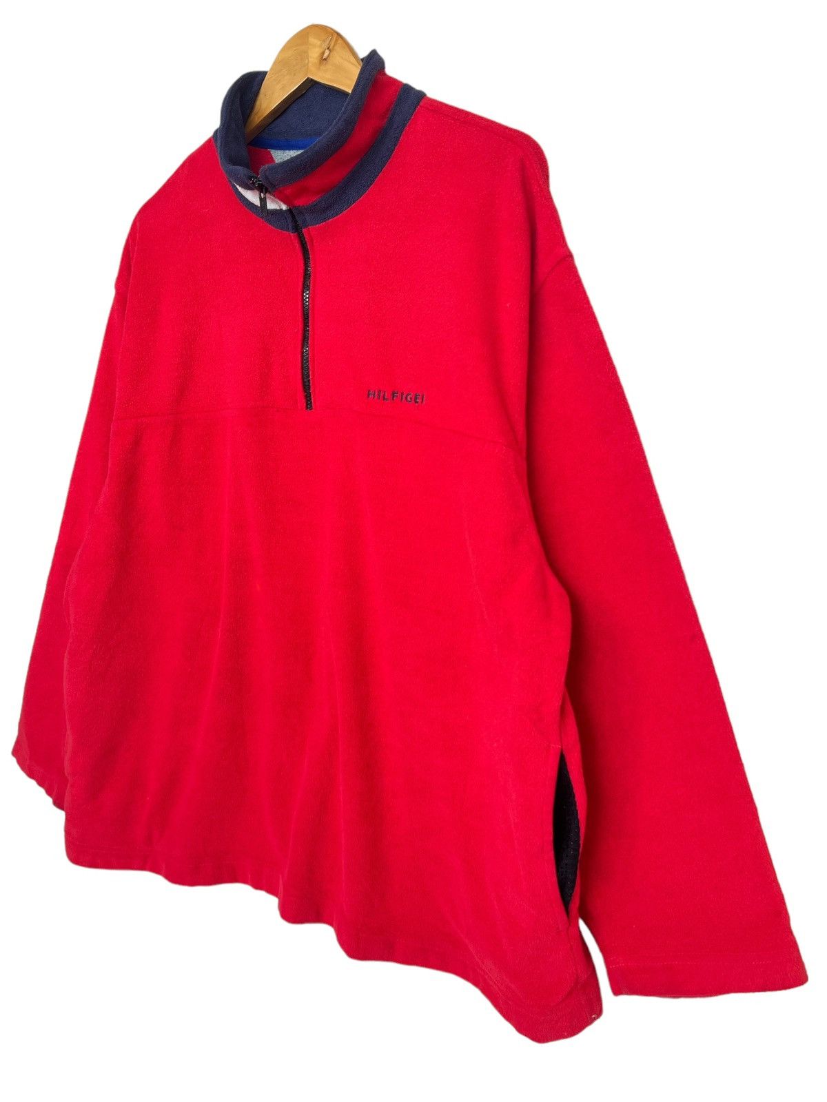 Tommy Hilfiger Vintage 90s Tommy Hilfiger Fleece Sweater XL Size US XL / EU 56 / 4 - 5 Thumbnail