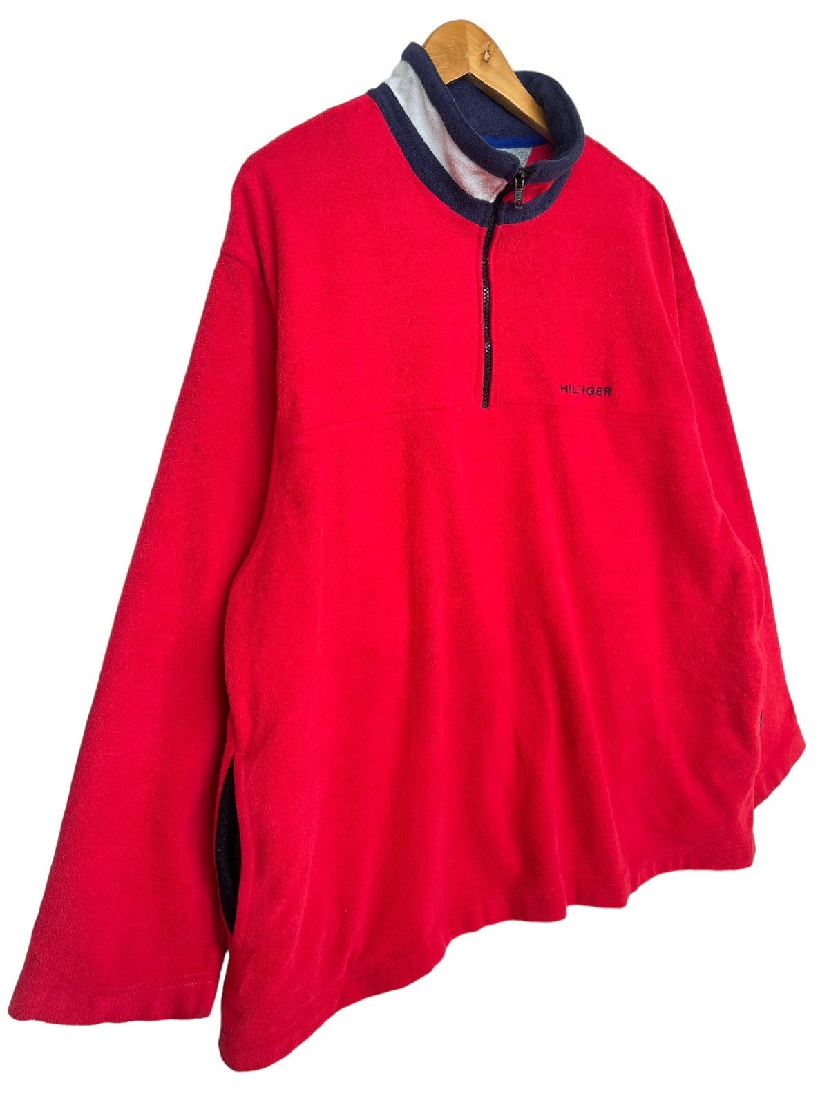 Tommy Hilfiger Vintage 90s Tommy Hilfiger Fleece Sweater XL Size US XL / EU 56 / 4 - 4 Thumbnail