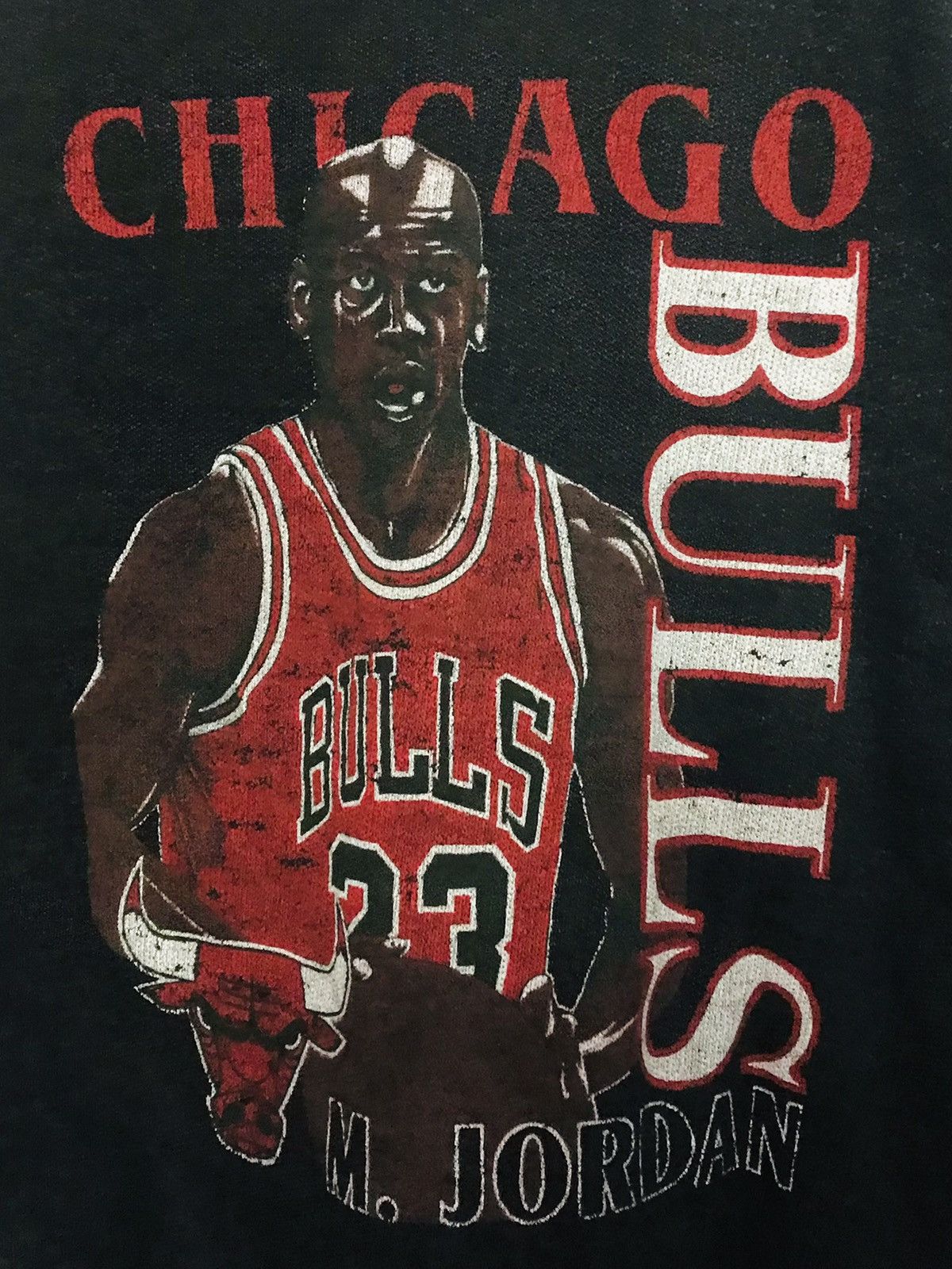 Jordan Brand Vintage Jordan Bulls Print Sweatshirt Size US XL / EU 56 / 4 - 2 Thumbnail
