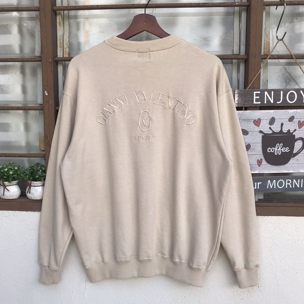 Gianni Valentino × Valentino Gianni Valentino Embroidered crewneck jumper sweatshirt Size US L / EU 52-54 / 3 - 8 Thumbnail