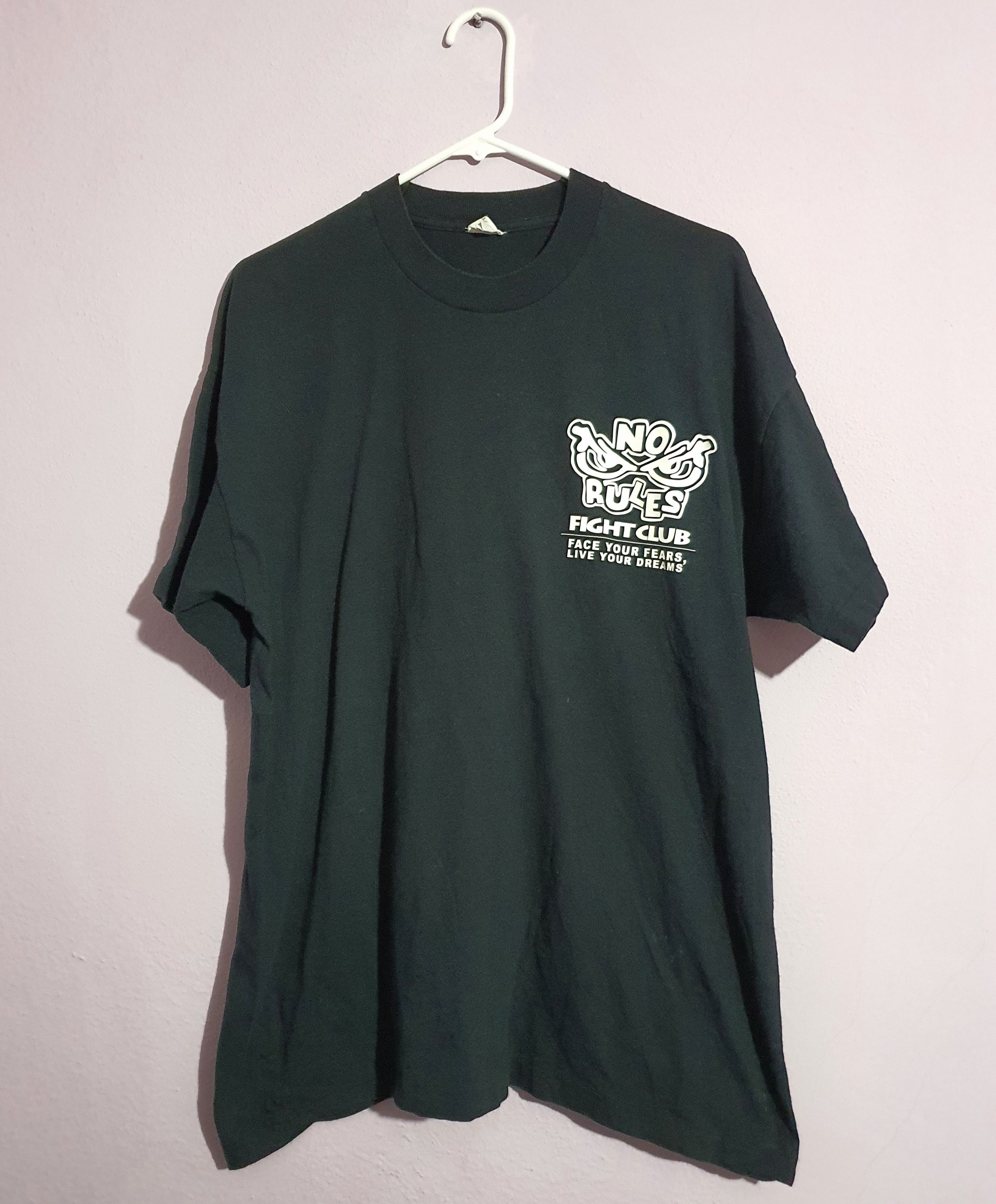 Vintage RARE Singlestitch Fight Club Vintage T-Shirt Size US XL / EU 56 / 4 - 1 Thumbnail