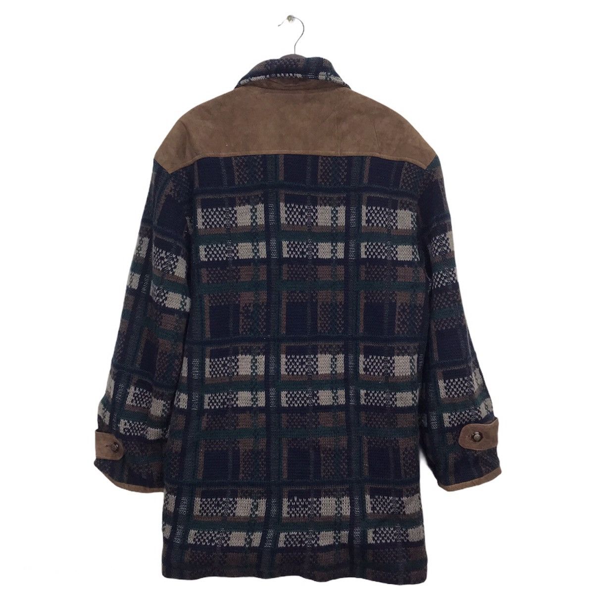 Aran Isles Knitwear Bicolman Creative staff 1984 Knitwear leather jacket Size US L / EU 52-54 / 3 - 3 Thumbnail