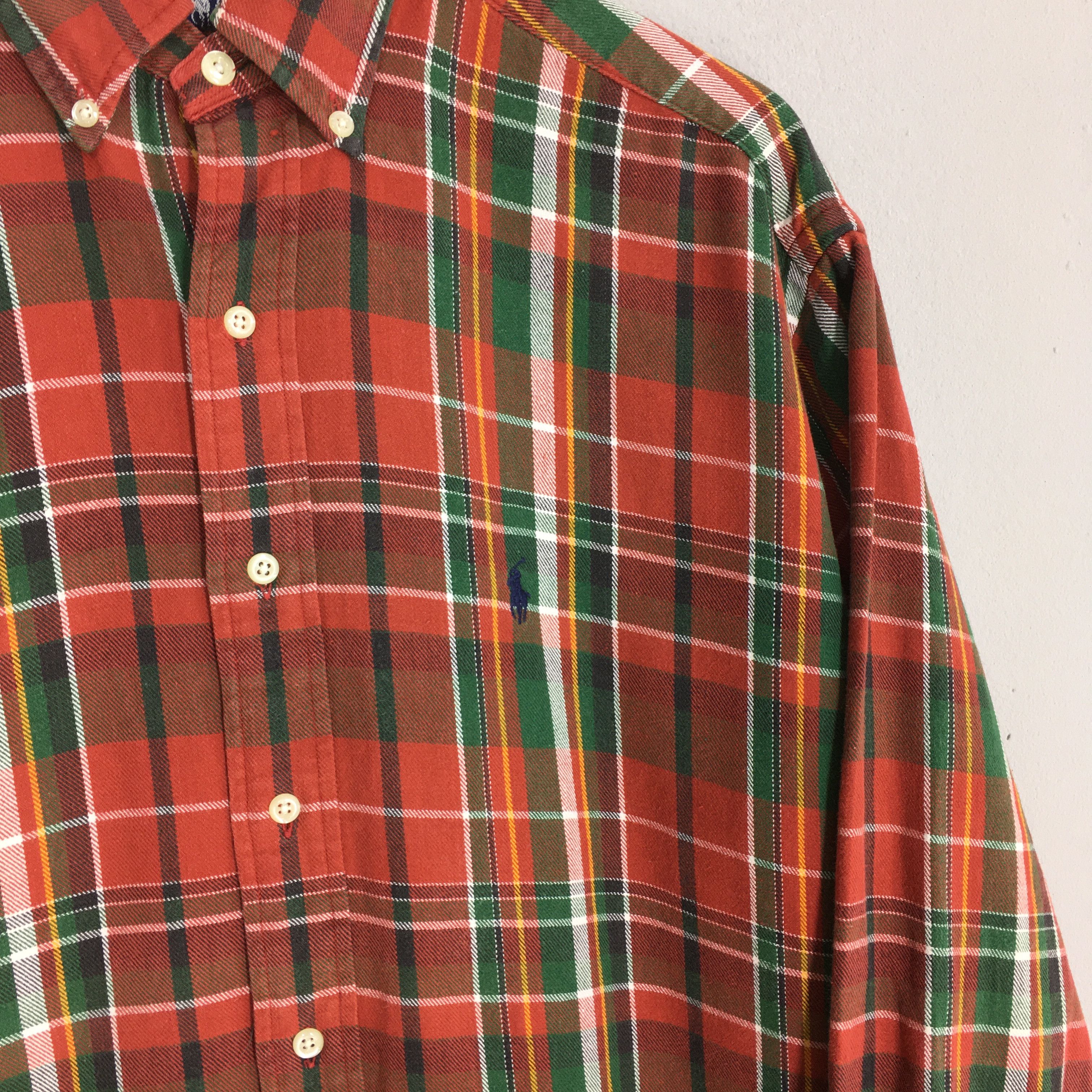 Flannel × Polo Ralph Lauren Vintage 90's Polo Ralph Lauren Checkered Flannel Shirt Large Size US L / EU 52-54 / 3 - 4 Thumbnail