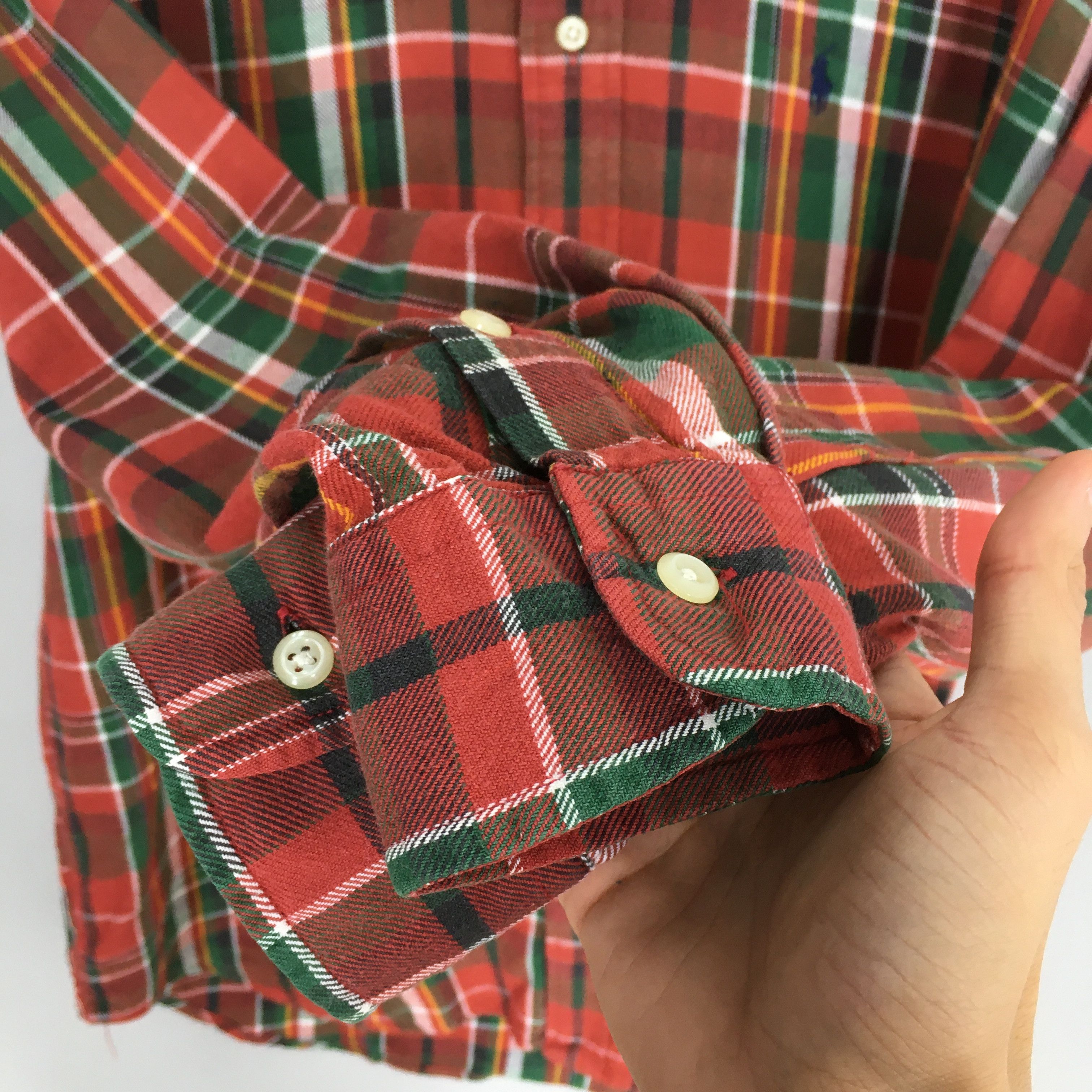 Flannel × Polo Ralph Lauren Vintage 90's Polo Ralph Lauren Checkered Flannel Shirt Large Size US L / EU 52-54 / 3 - 5 Thumbnail