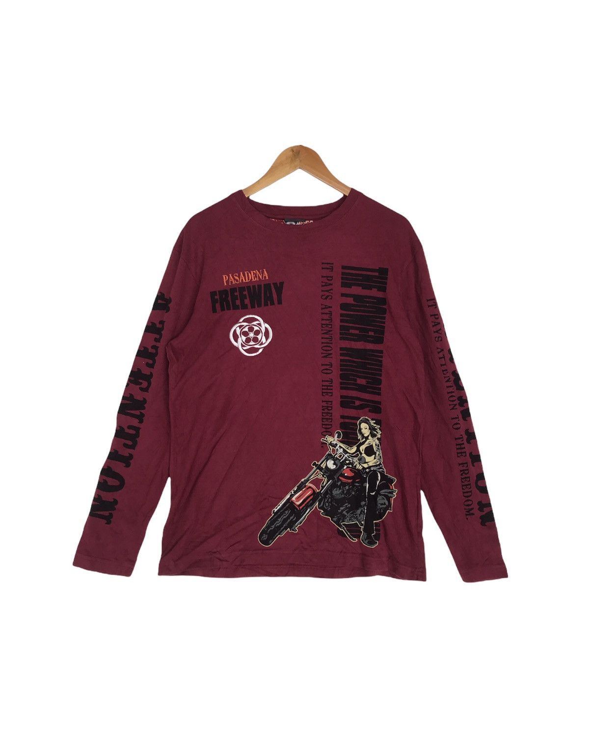 Japanese Brand Vintage bullet noise sexy girl long sleeve tshirt Size US S / EU 44-46 / 1 - 1 Thumbnail