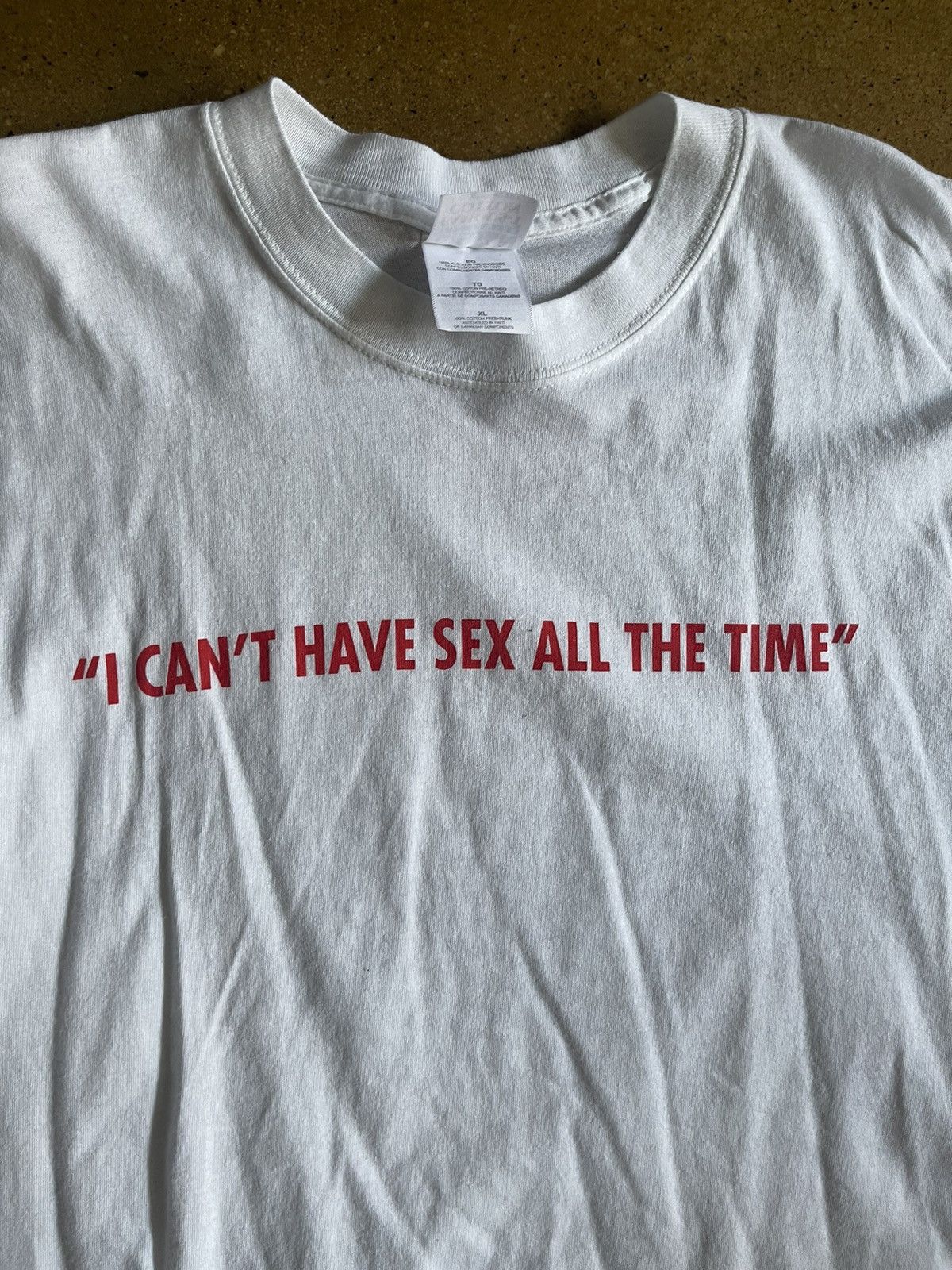 image of Vintage Pornstar Nsfw Tee in White, Men's (Size XL)