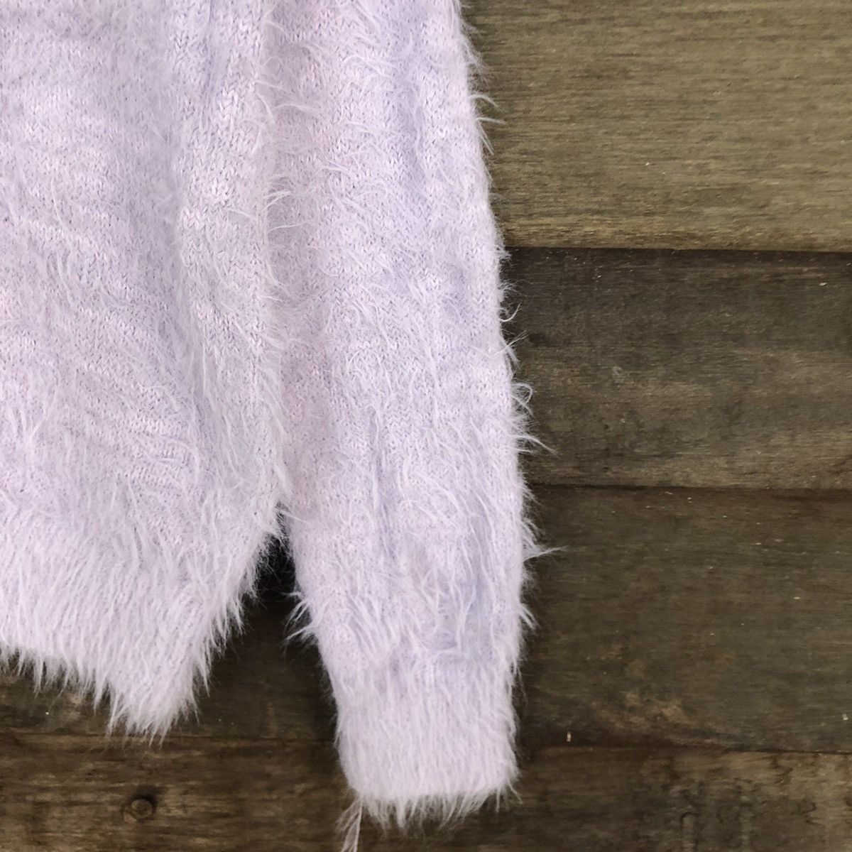 Vintage D Te’Chichi Light Purple fur shaggy Mohair Knitwear #c1083 Size M / US 6-8 / IT 42-44 - 4 Thumbnail